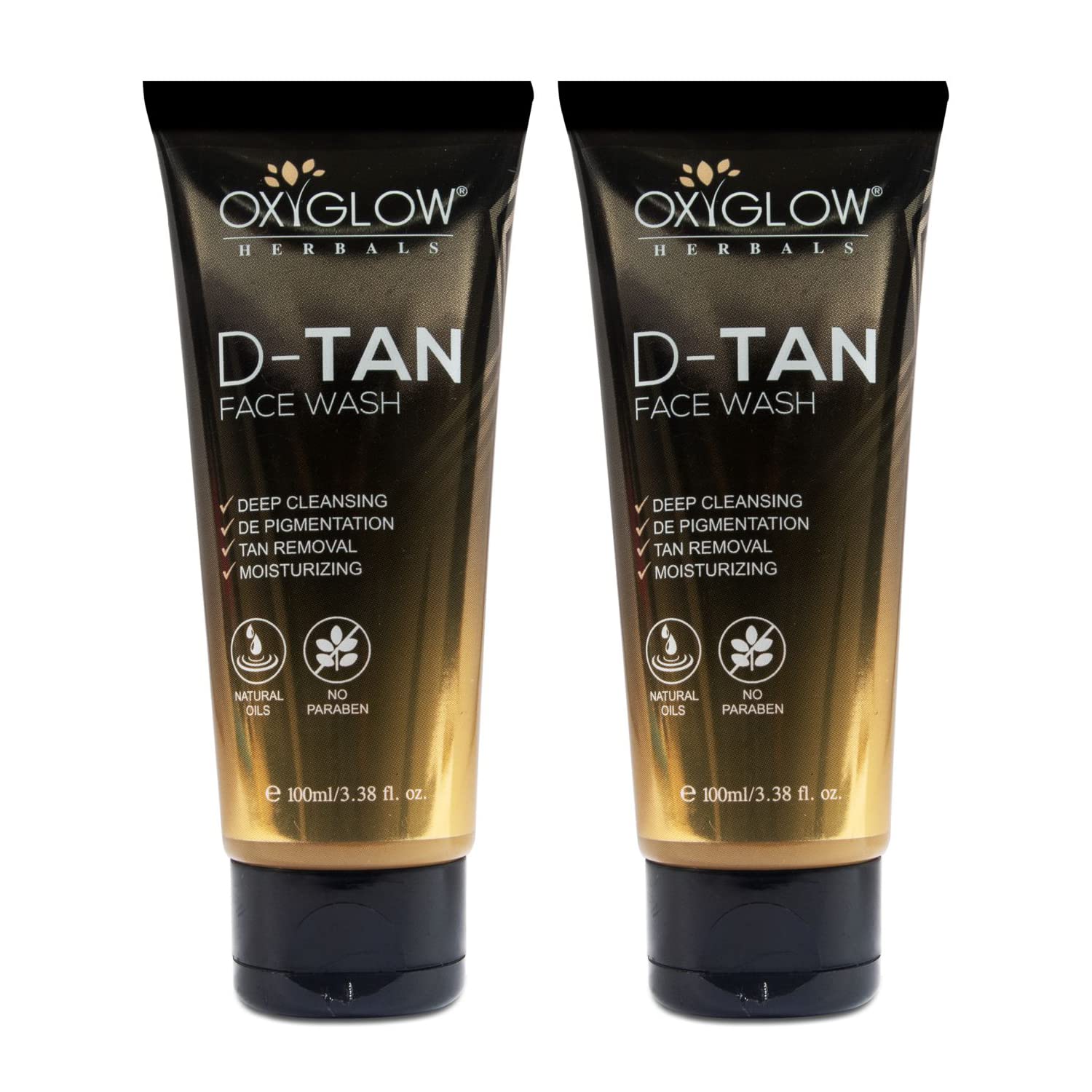 Oxyglow Herbals DTan Face Wash100G| Helps Removes Dirt |Brightening & Glowing Skin|Deep Cleansing|DePigmentation|Tan Removal|