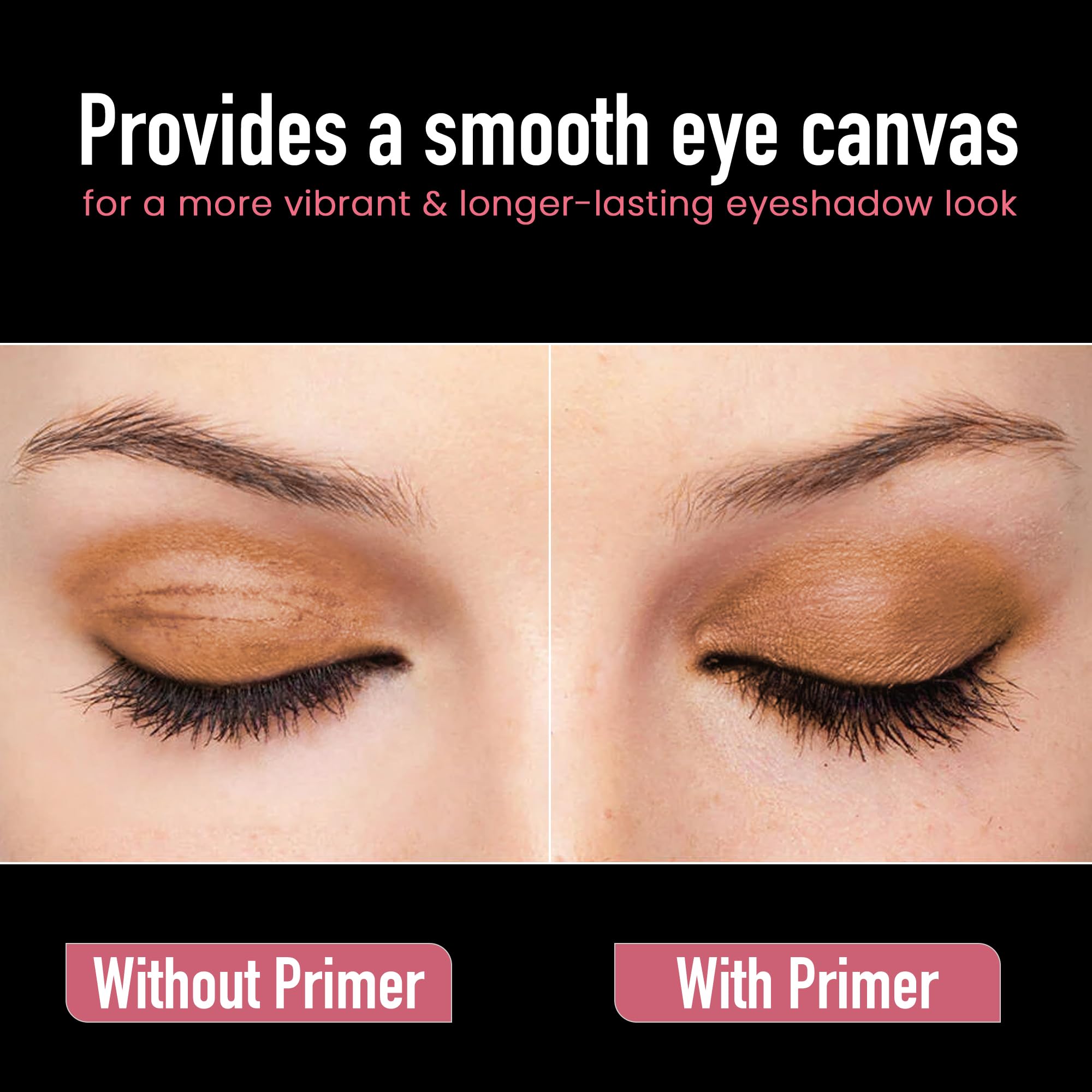 Frankie Rose Weightless Cream Eyeshadow Primer | Long-Lasting Eyelid Primer & Eyeshadow Base, Non-Greasy Formula Eye Primer - Ti
