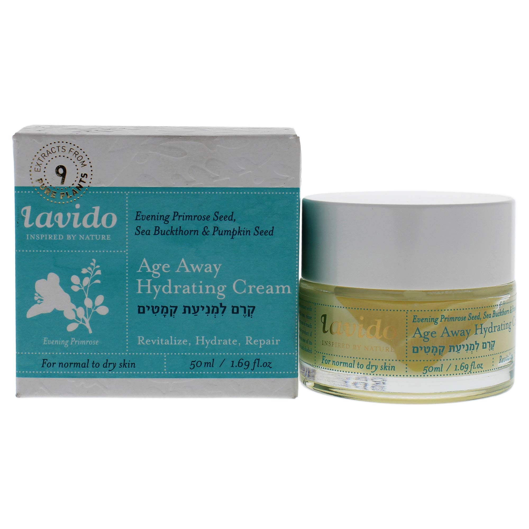 Lavido - Natural Age Away Hydrating Cream | Clean, Non-Toxic Skincare (1.7 oz | 50 ml)