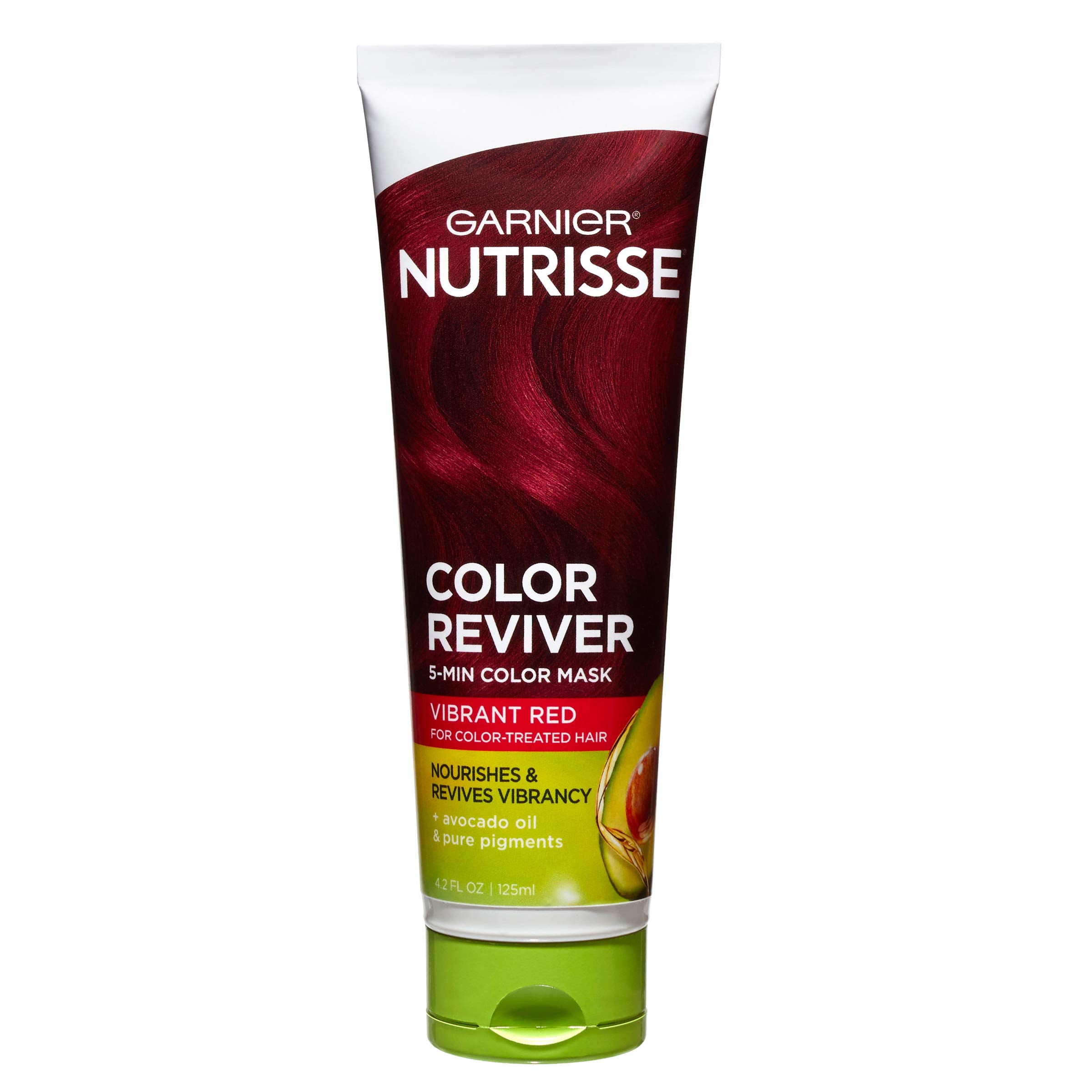Garnier Nutrisse 5 Minute Nourishing Color Hair Mask with Triple Oils Delivers Day 1 Color Results, for Color Treated Hair, Vibr