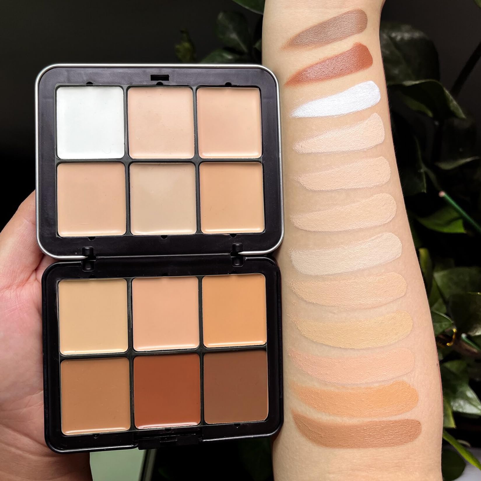 Joyeee Professional Makeup Cream Contour Palette - 12 Colors Concealer Set, Full Coverage, Gift for Women & Girls, Color #6