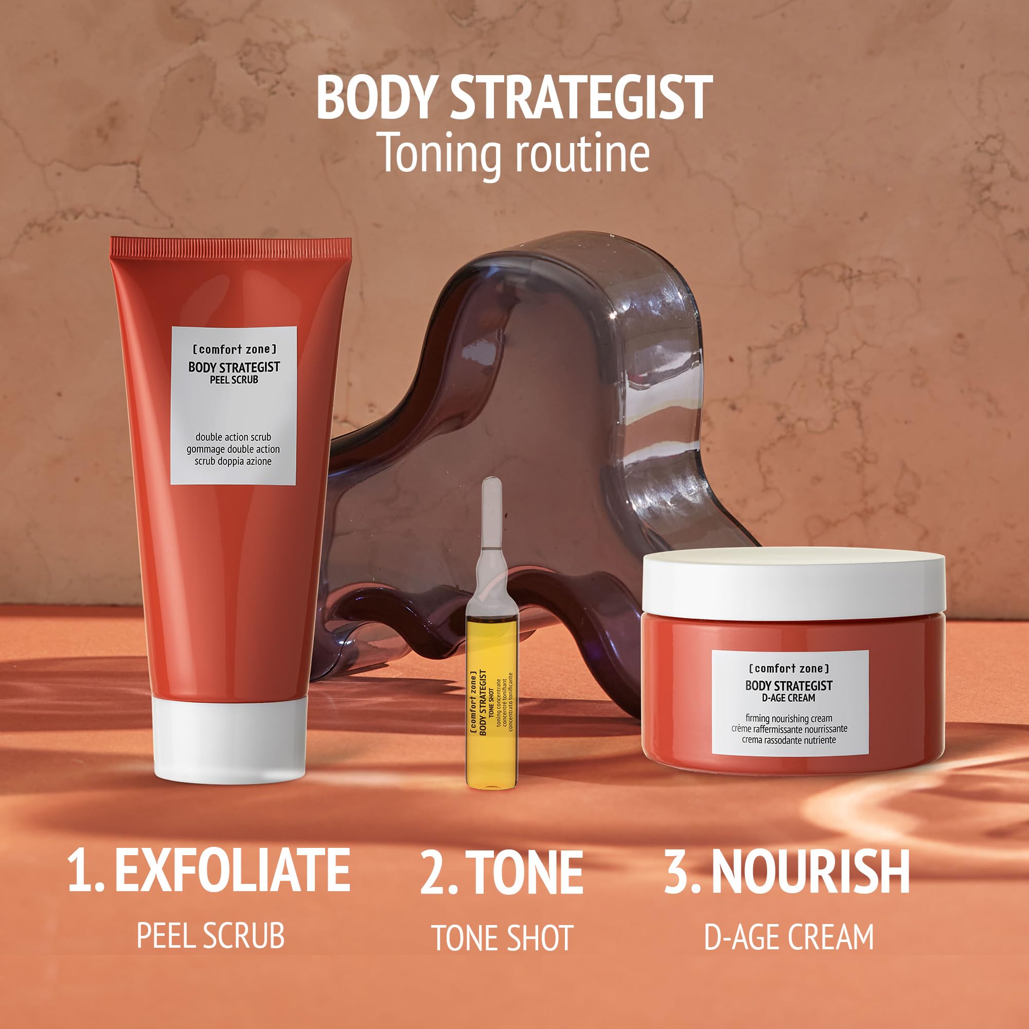 [ Comfort Zone ] Body Strategist D-Age Cream | Nourishing Firming Body Cream To Help Improve Tissue Tone, For Dry Skin, 6.36 Oz.