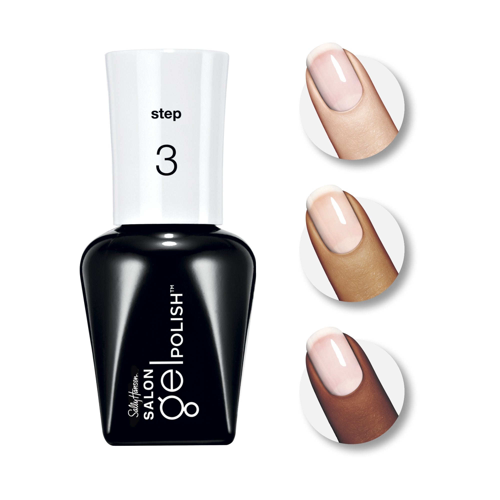 'Sally Hansen Salon Gel Polish, Gel Top Coat, Chip Resistant, Shiny Finish, Led Lamp Required