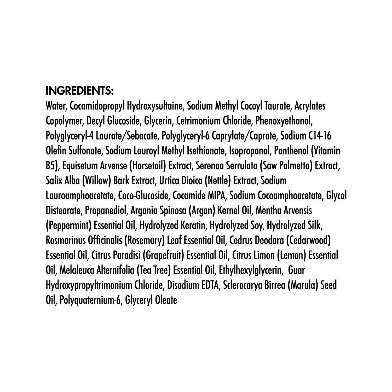 Hair La Vie Shampoo For Growth, Volume & Scalp Health | Naturally-Derived With Tea Tree & Peppermint Oil Plus Keratin & Saw Palm