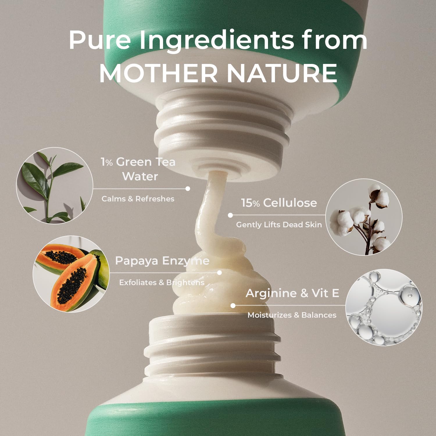 Mother Made Exfoliating Vegan Facial Peeling Solution With Green Tea, Vitamin E, Hyaluronic Acid (Pack Of 2) | Gentle Natural Fa