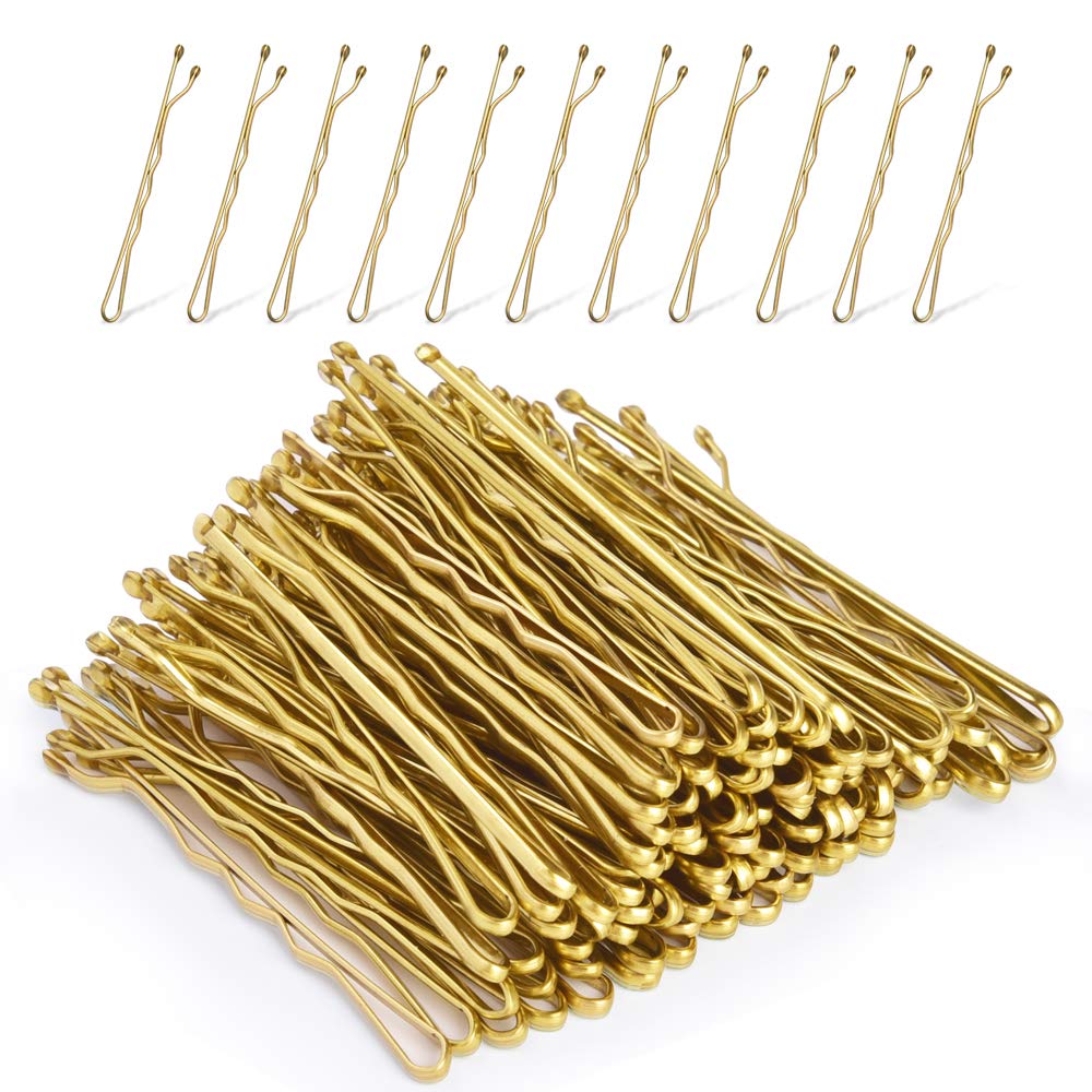 Morgles Blonde Bobby Pins, 120Pcs 2Inch Bobby Pins Blonde Hair Gold Hair Pins With Box, Blonde