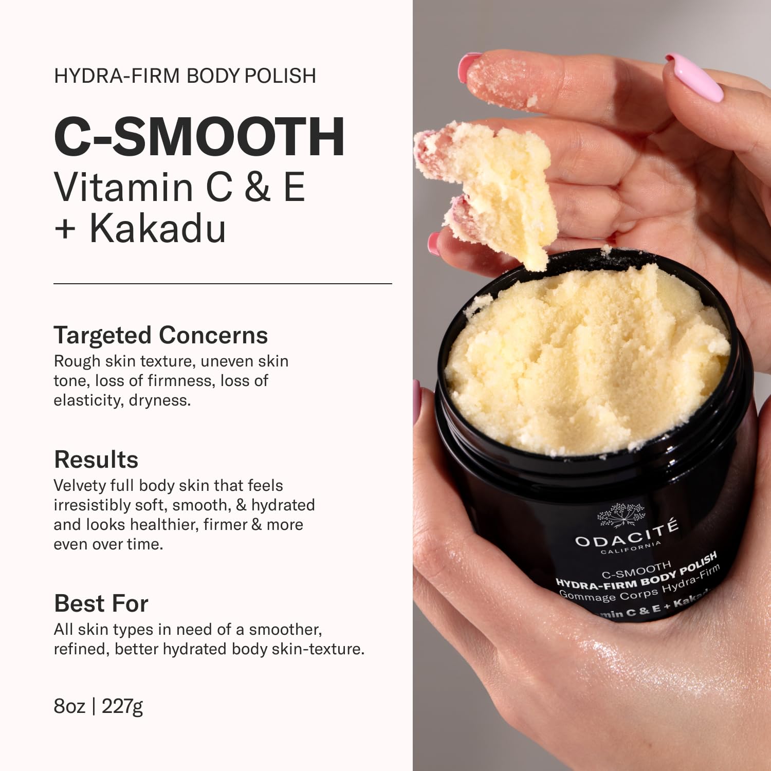 Odacit   Jojoba Pearls Daily Hydra-Exfoliant - Hydrating & Firming Formula - Vegan Skincare - Sensitive Skin Friendly - For All