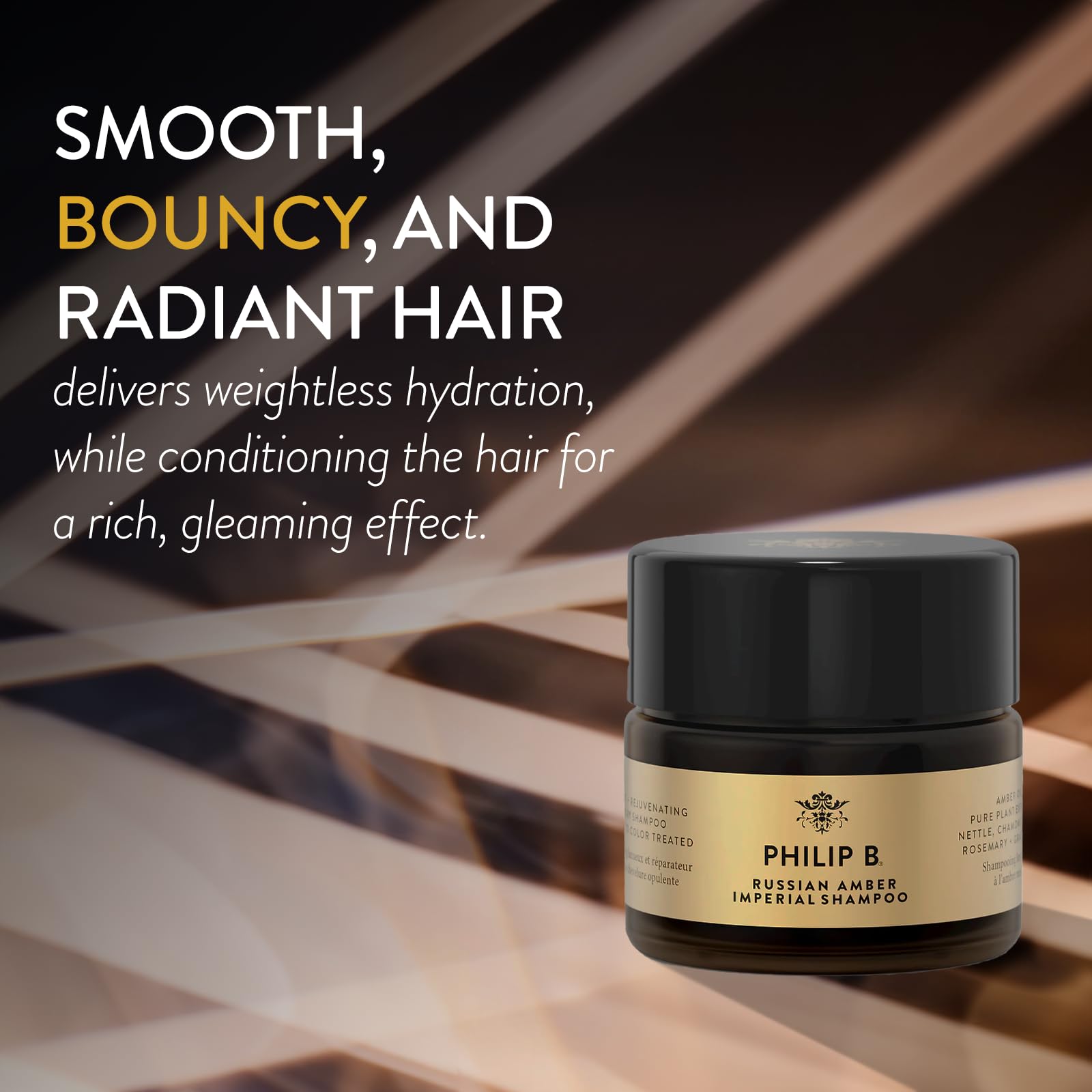 Philip B Russian Amber Imperial Shampoo, 3 Oz (89 Ml) | Restorative, Color-Protective, Weightless Hydration