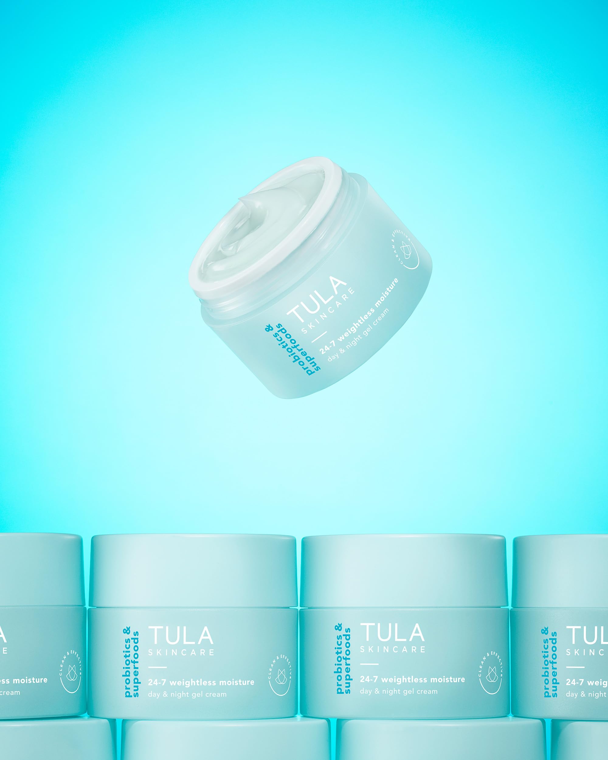 Tula Skin Care 24-7 Weightless Moisture Hydrating Day & Night Cream - Anti-Aging Lightweight Gel Cream Moisturizer For Face, Con