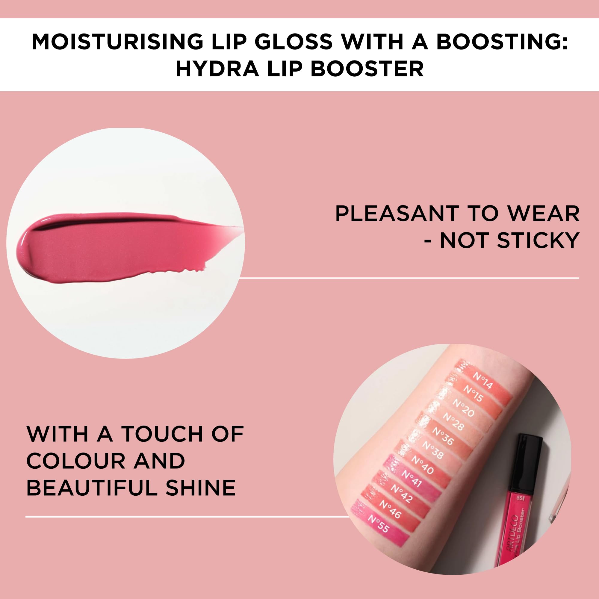 ARTDECO Hydra Lip Booster - Translucent Papaya - Hydrating Lip Gloss with Boosting Effect - Hint of Color & Beautiful Shine - No
