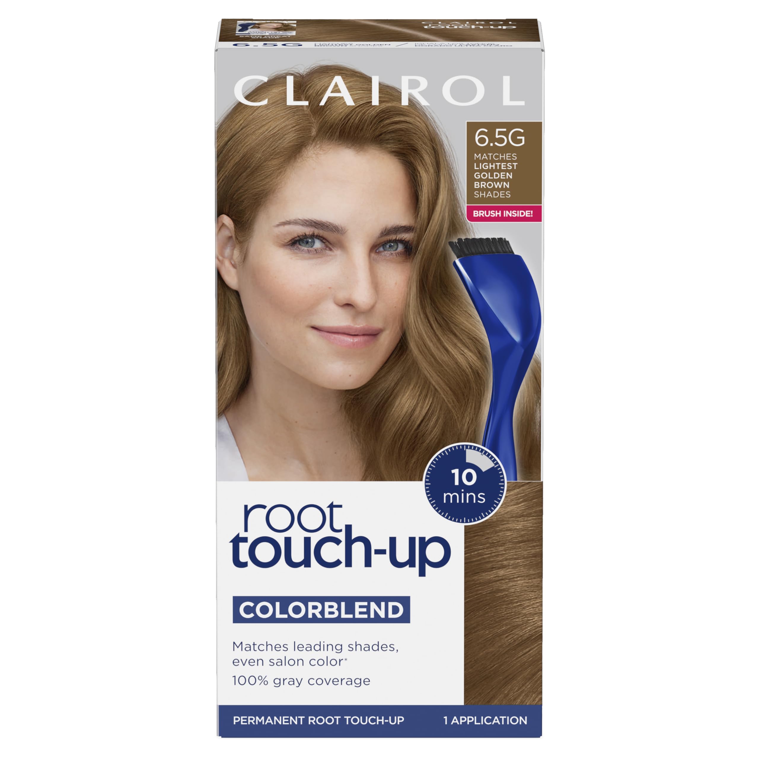 Clairol Root Touch-Up By Nice'N Easy Permanent Hair Dye, 6.5G Lightest Golden Brown Hair Color, Pack Of 1