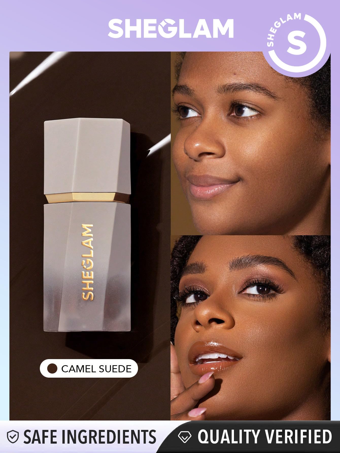 SHEGLAM Sun Sculpt Cool Toned Liquid Contour Stick Long Lasting Cream Bronzer Makeup - Camel Suede