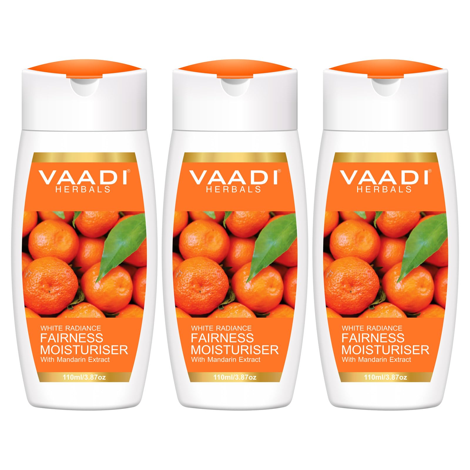 Vaadi Herbals Fairness Lotion Moisturiser With Mandarin Extract, 110Ml X 3