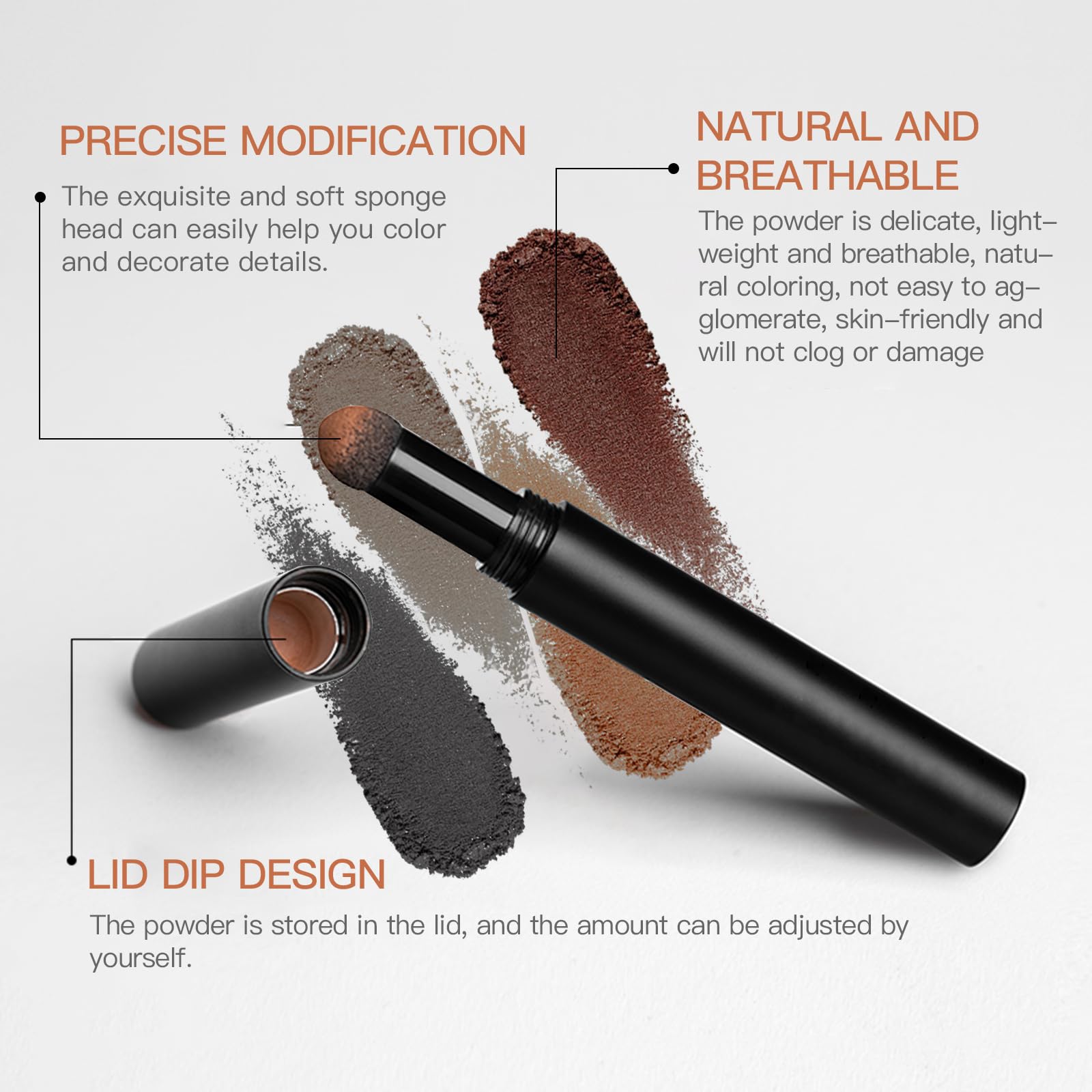 Eye-Brow Stamp Stencil Kit, Waterproof Brow Stamp Shaping Kit Eyebrow Definer, Eyebrow Filling Powder Stamp, Eye Brow Stamping K