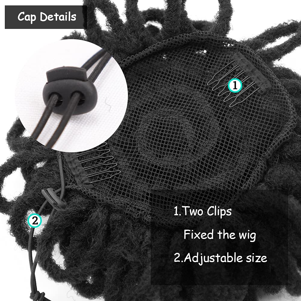 Yinmei Baibian Loc Ponytail Drawstring Petal Bun Afro Dreadlock Buns Pony Tail Curly Puff Braid Ponytails For Black Women Faux L