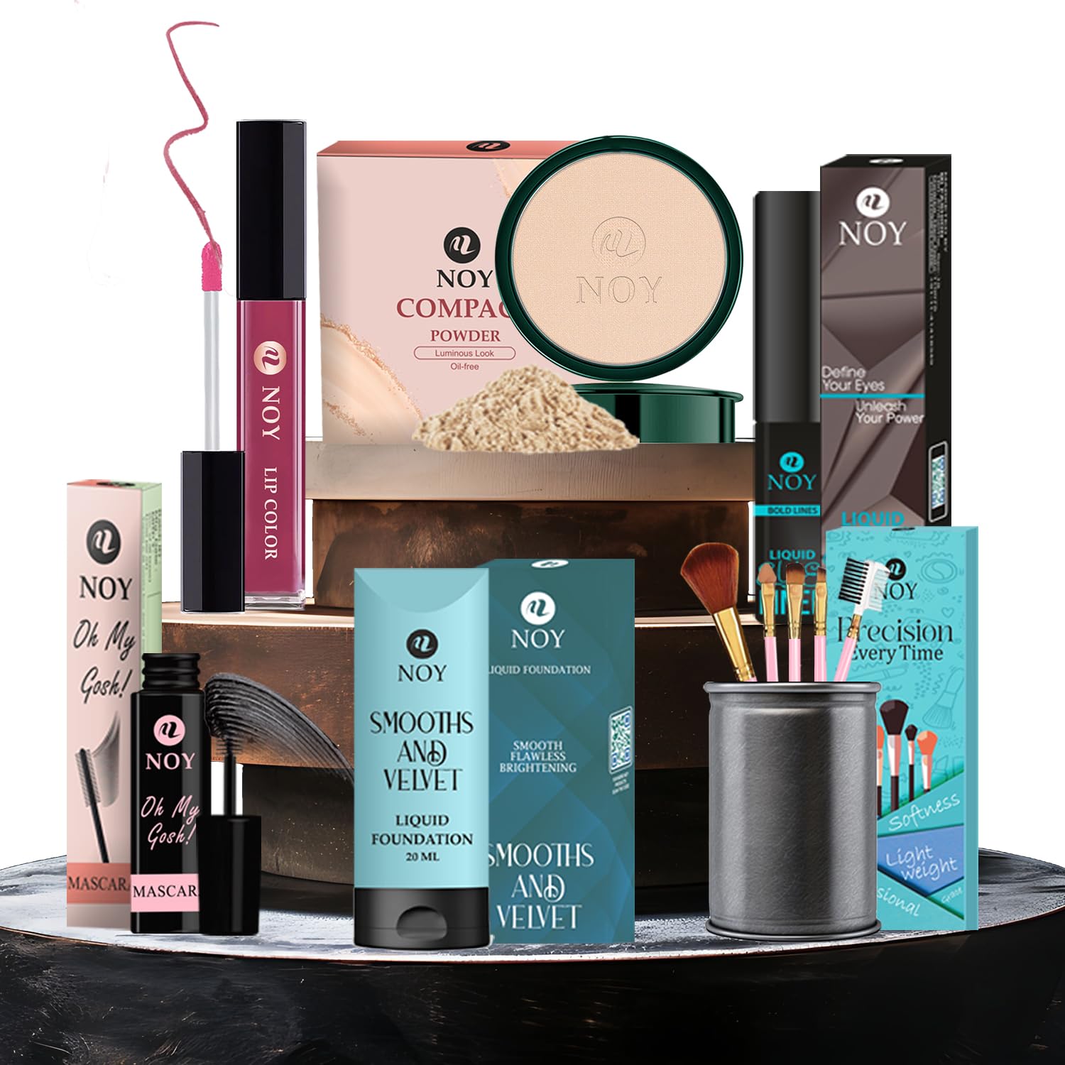 Noy Makeup Combo Ultimate Festival Season Makeup Kit  All Essentials In One Pack Of 10#106