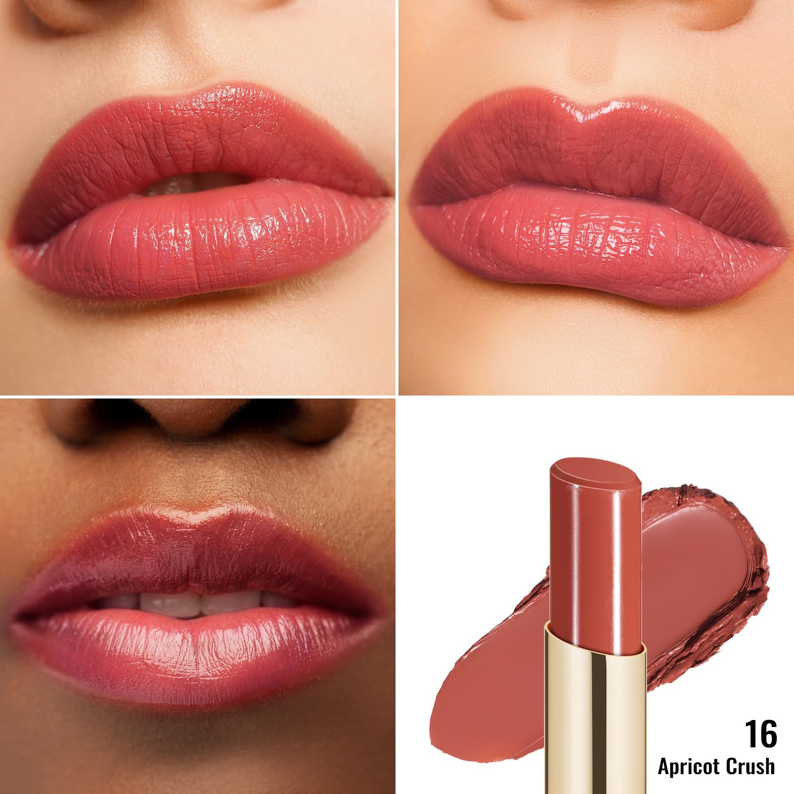 Oulac Moisturizing Shine Lipstick Red For Women - 2 In 1 Glossy Red Tinted Lip Balm, Hydrating Summer Lipstick For Dry Lips,Shin