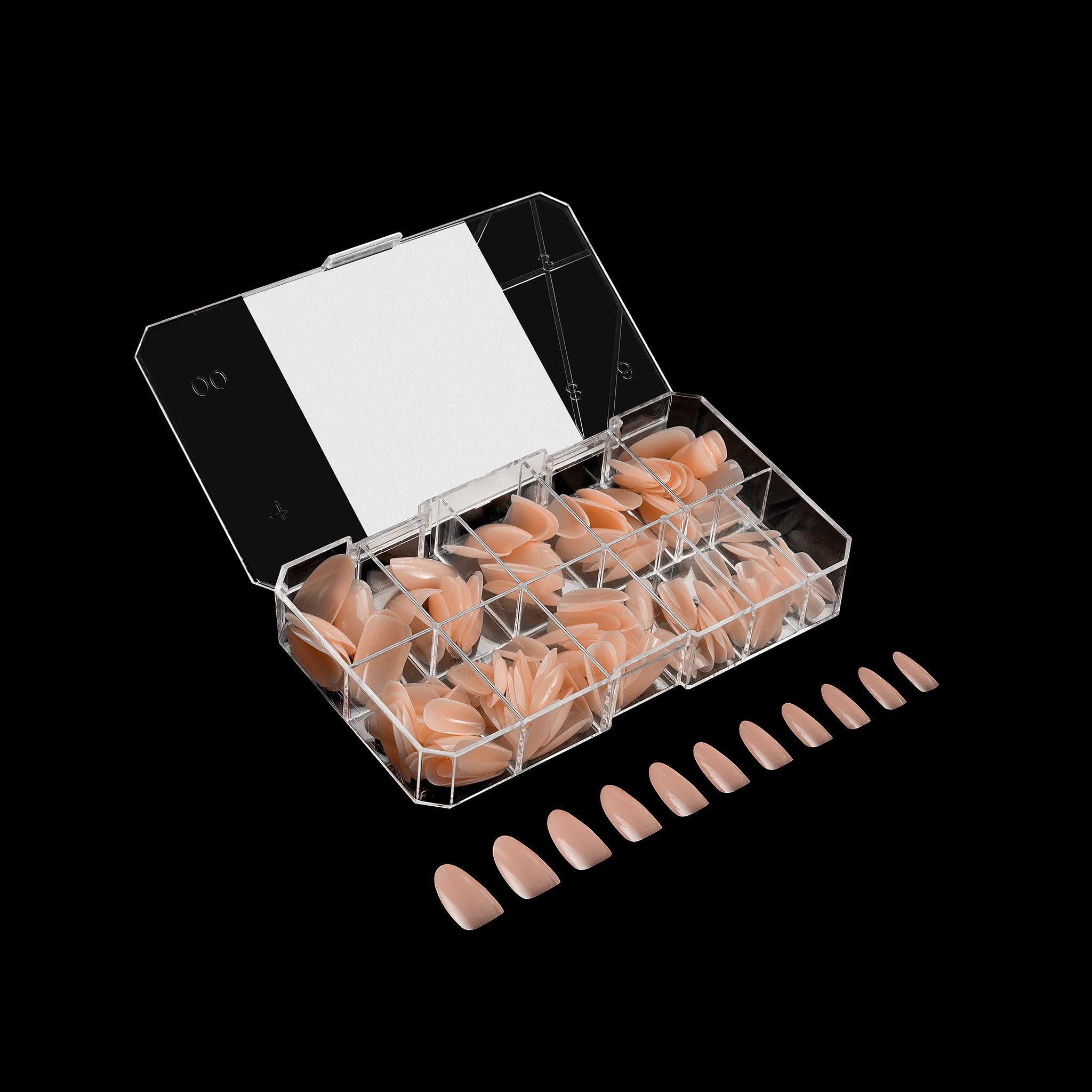 Apres Neutrals Gel-X Emma Box Of Nail Tips, 11 Sizes 00-9, Soft Gel Tip Box (150Pcs) (Natural Round Medium, 150)