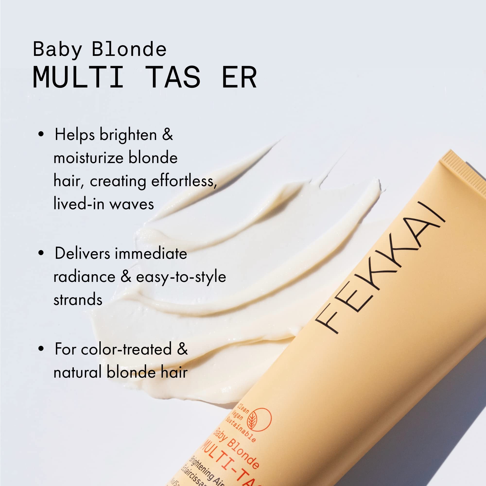 Fekkai Baby Blonde Multi-Tasker Brightening Air-Dry Creme - 5 oz - Brightens & Moisturizes Hair - Salon Grade, EWG Compliant, Ve