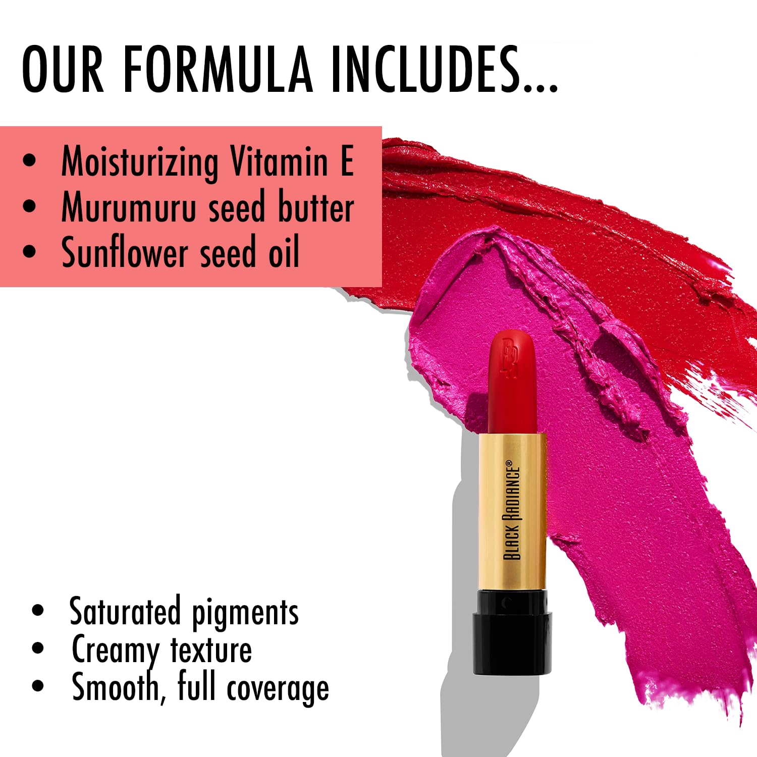 Black Radiance Perfect Tone Lipstick Lip Color, Plum Orchid, 0.13 Oz