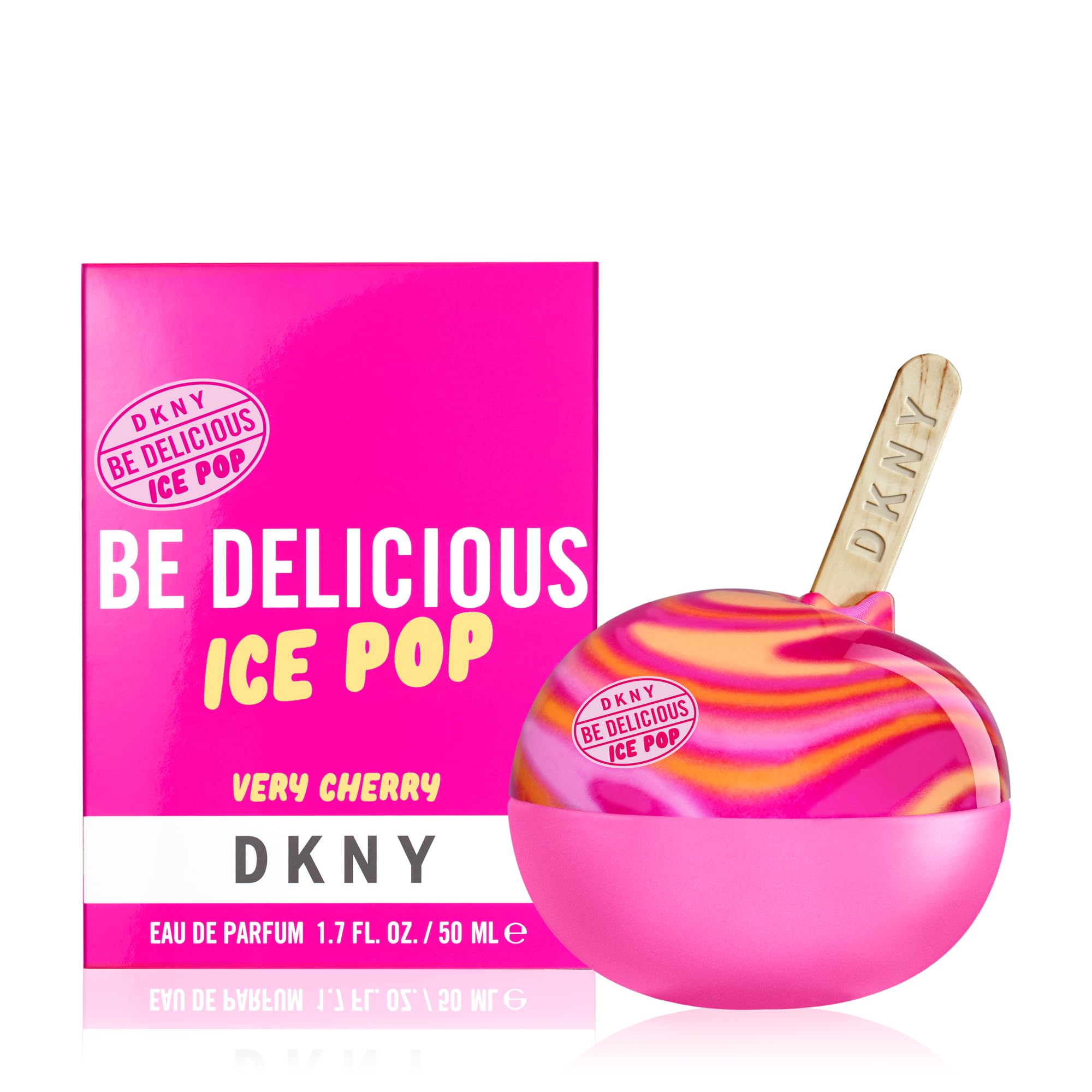 DKNY Be Delicious Ice Pop Eau de Parfum Perfume Spray For Women, Very Cherry, 1.7 Fl. Oz.