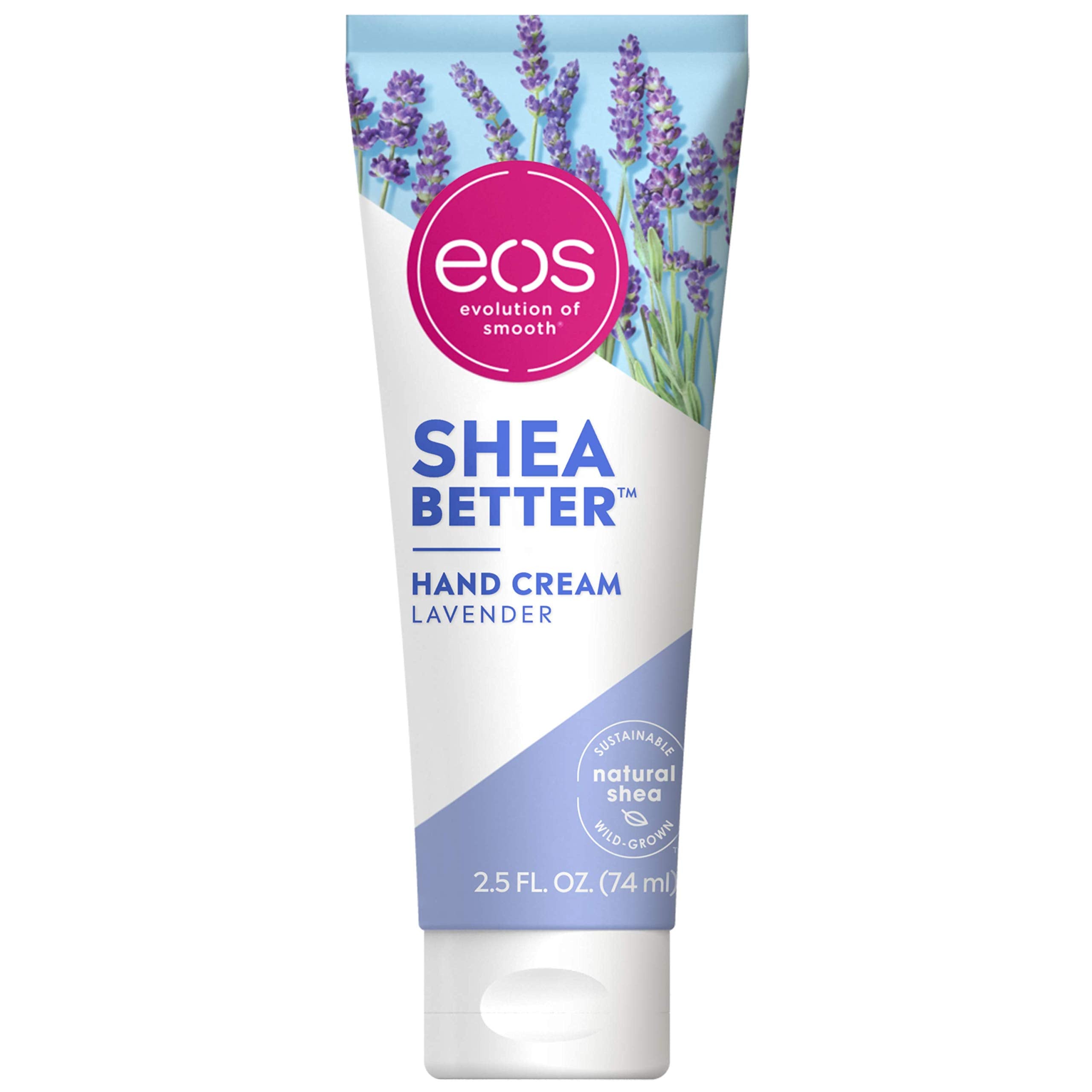 eos Shea Better Hand Cream Lavender, 24Hour Hydration, Lasts Through HandWashing, Skin Care Lotion with Shea Butter, 2.5 fl o