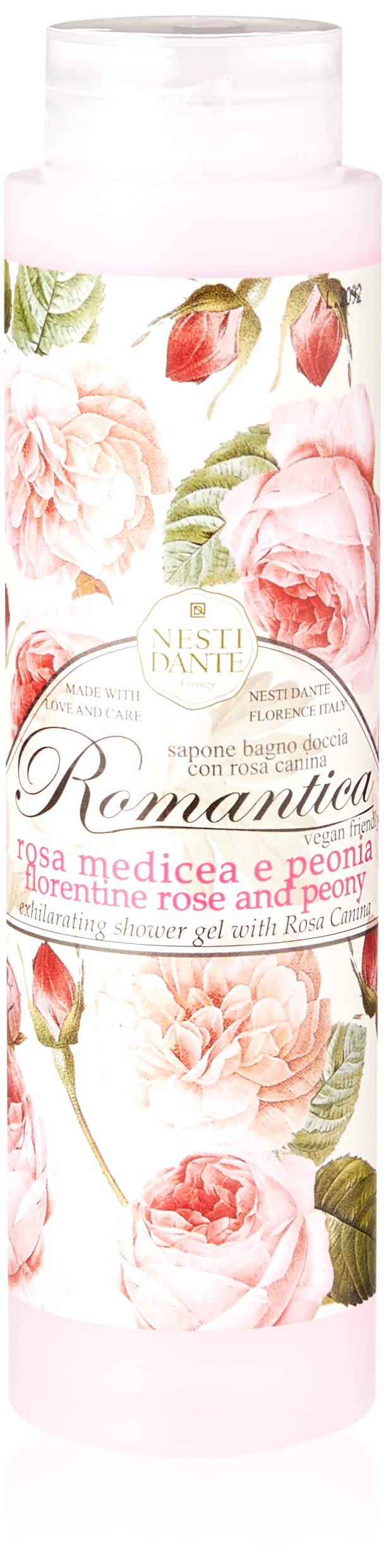 Nesti Dante Romantica Rose & Peony, Bath & Shower Gel 300 Ml