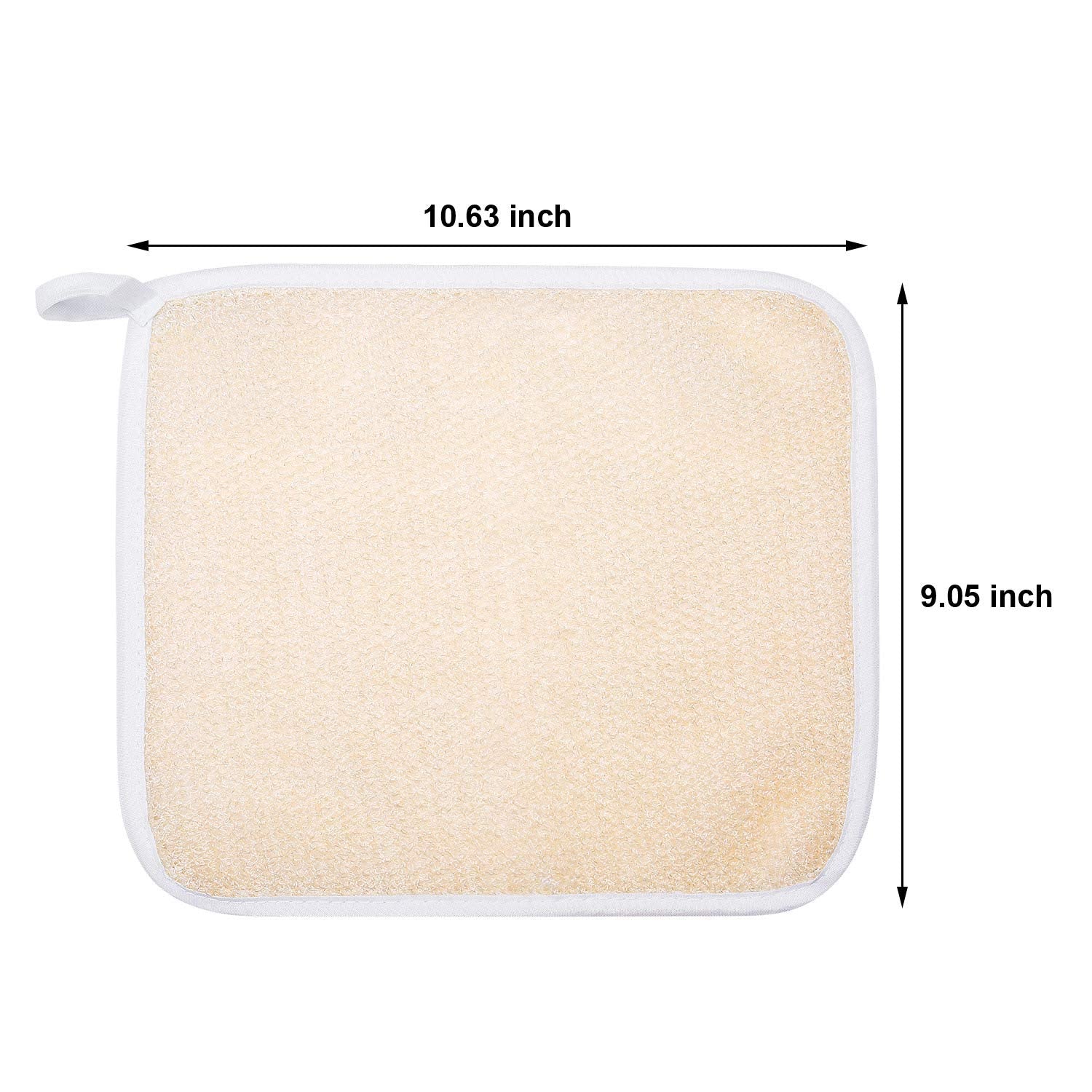 5 Pack Exfoliang Face And Body Wash Bath Scrub Soft Weave Bath Towel Massage Cloth For Women And Man, Two Sides