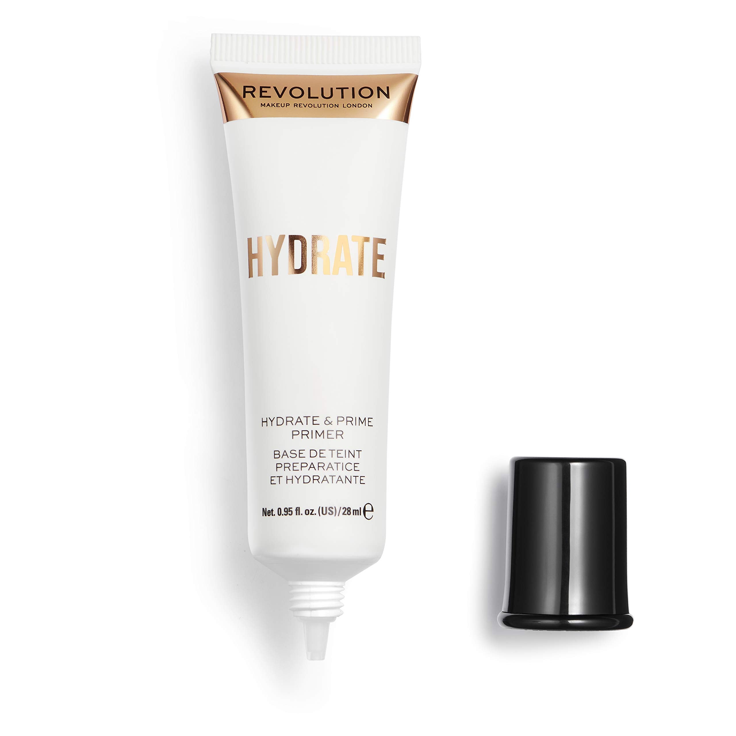 Makeup Revolution Hydrate Primer, Water-Based Primer With Vitamin E & Hyaluronic Acid, Lightweight Formula, Vegan & Cruelty-Free