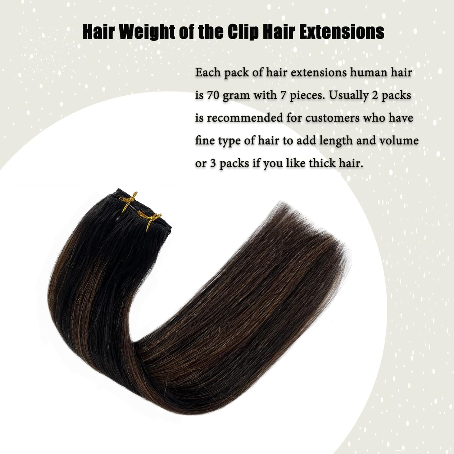 Clip In Hair Extensions Real Human Hair, 12 Inch 70G Brown Clip In Hair Extensions Human Hair Straight Human Hair Clip Ins Doubl