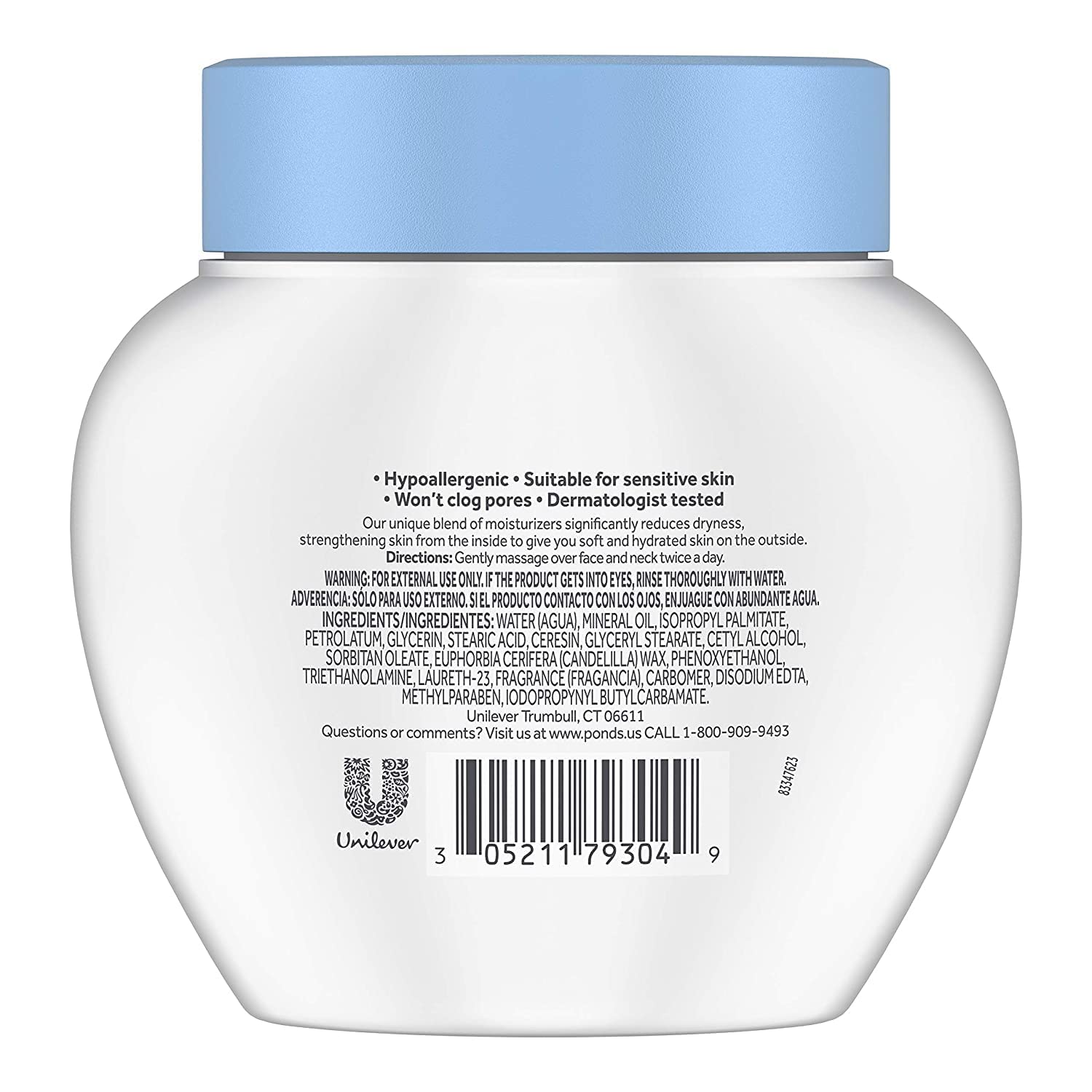 Ponds Extra Rich Dry Skin Cream - 10.1 oz - Caring Classic