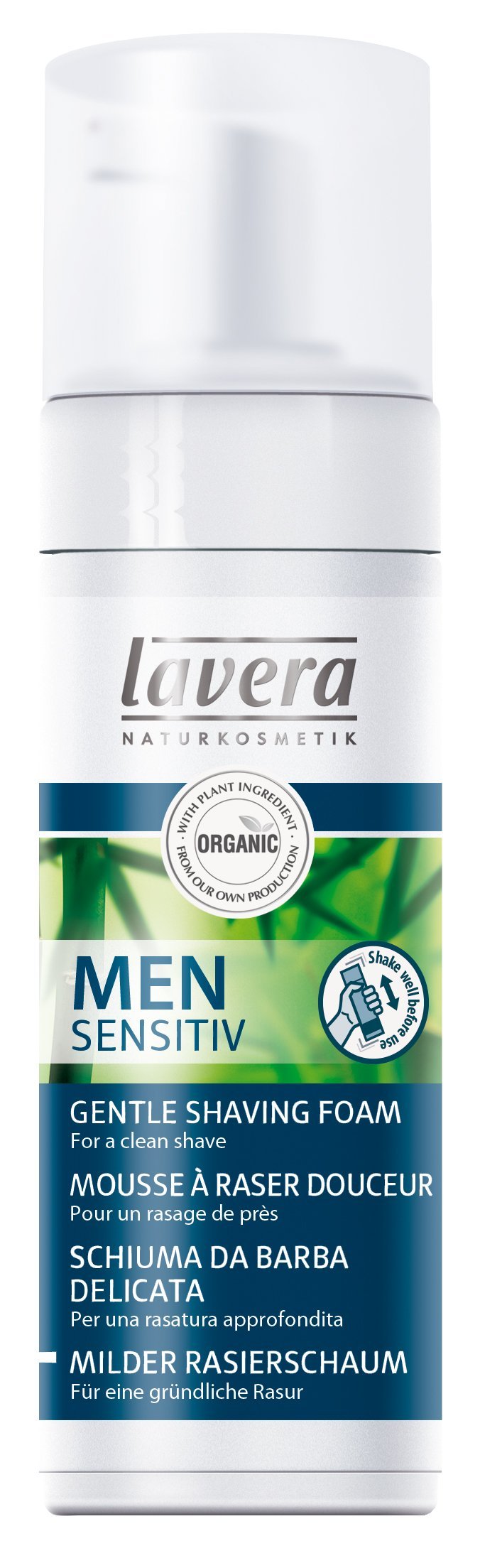 Lavera Natural Shaving Cream For Men - Anti-irritation - For Calm, Sleek and Comfortable Skin (150ml/5oz)