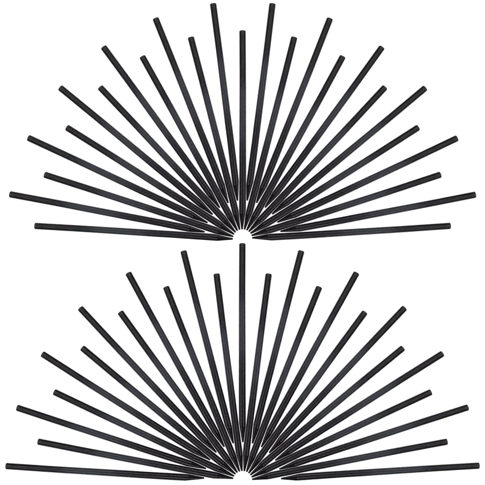 inSowni 50 Pack Blank Wooden Hair Sticks Pencil Hair Pins Classic Vintage Retro Hanfu Chinese Chopsticks Base DIY Bun Updo Holde