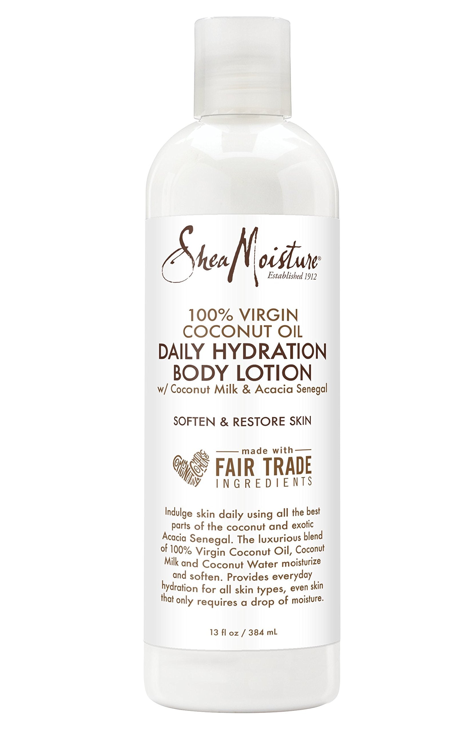 100% Virgin Coconut Oil Daily Hydration Body Lotion by Shea Moisture for Unisex - 13 oz Body Lotion
