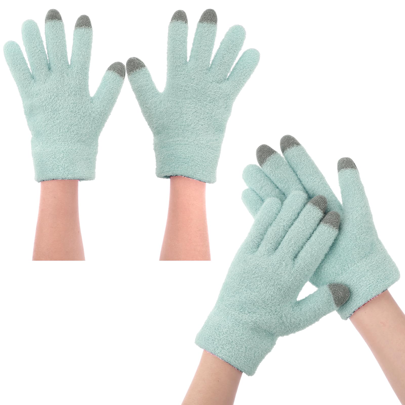 SPA Gloves for Dry Hands Overnight Moisturizing Gloves with Good Lining, Touch Screen Moisturizing Gloves for Women & Men Reusab