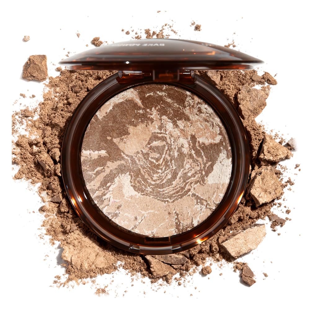 Pressed Matte Face Powder, Bake Foundation Makeup, Color Correcting, Medium Light Fair Brown Concealer Base Makeup for Poreless 