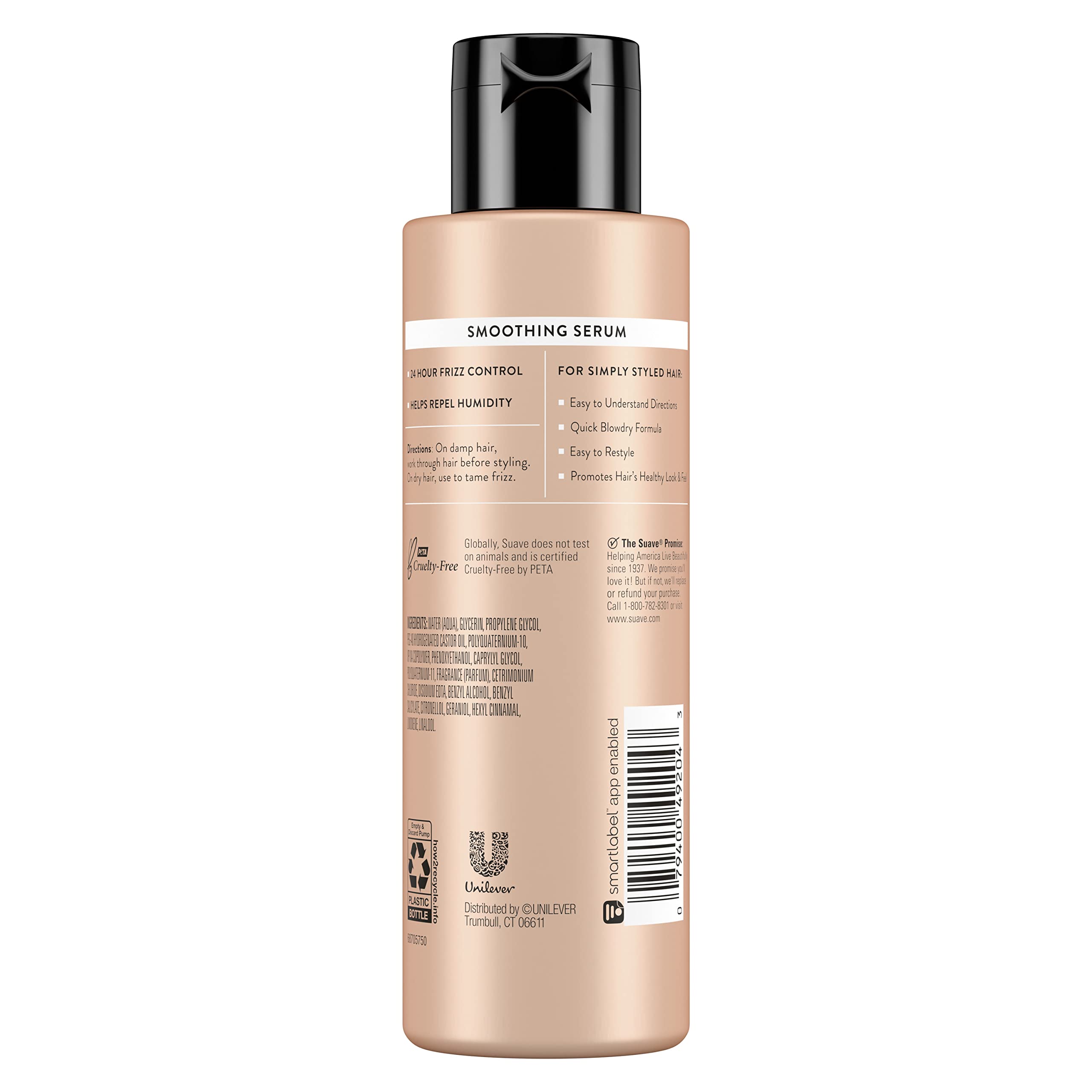 Suave Hair Serum For Frizzy And Damaged Hair - Simply Styled Smoothing Serum, Anti-Frizz Hair Products For Women And Men, 4.75 O