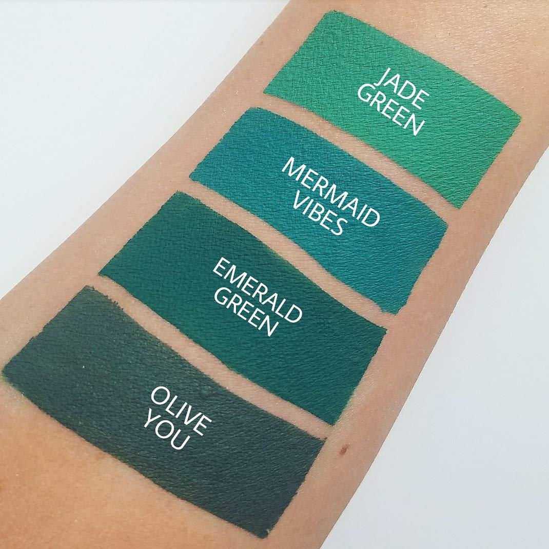 Aromi Jade Green Matte Liquid Lipstick | Green Lip Color, Vegan + Cruelty-Free, Long-Lasting And Smudge Proof Lipstick, Handmade