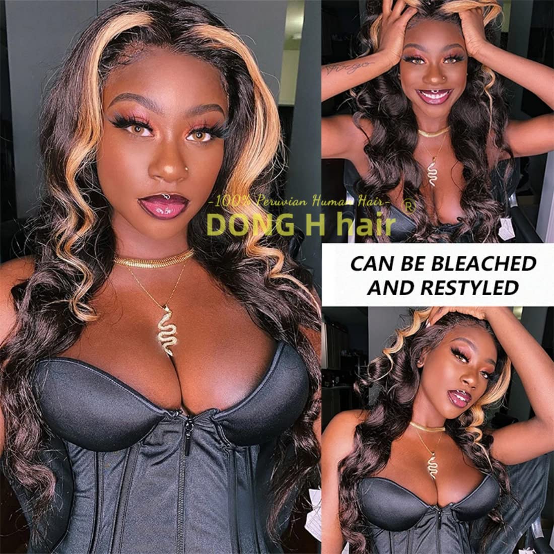 Peruvian Loose Deep Wave Bundles With Closure, (16''18''20''+14Closure)8A Peruvian Virgin Hair Loose Deep Hair Bundles With 4X4