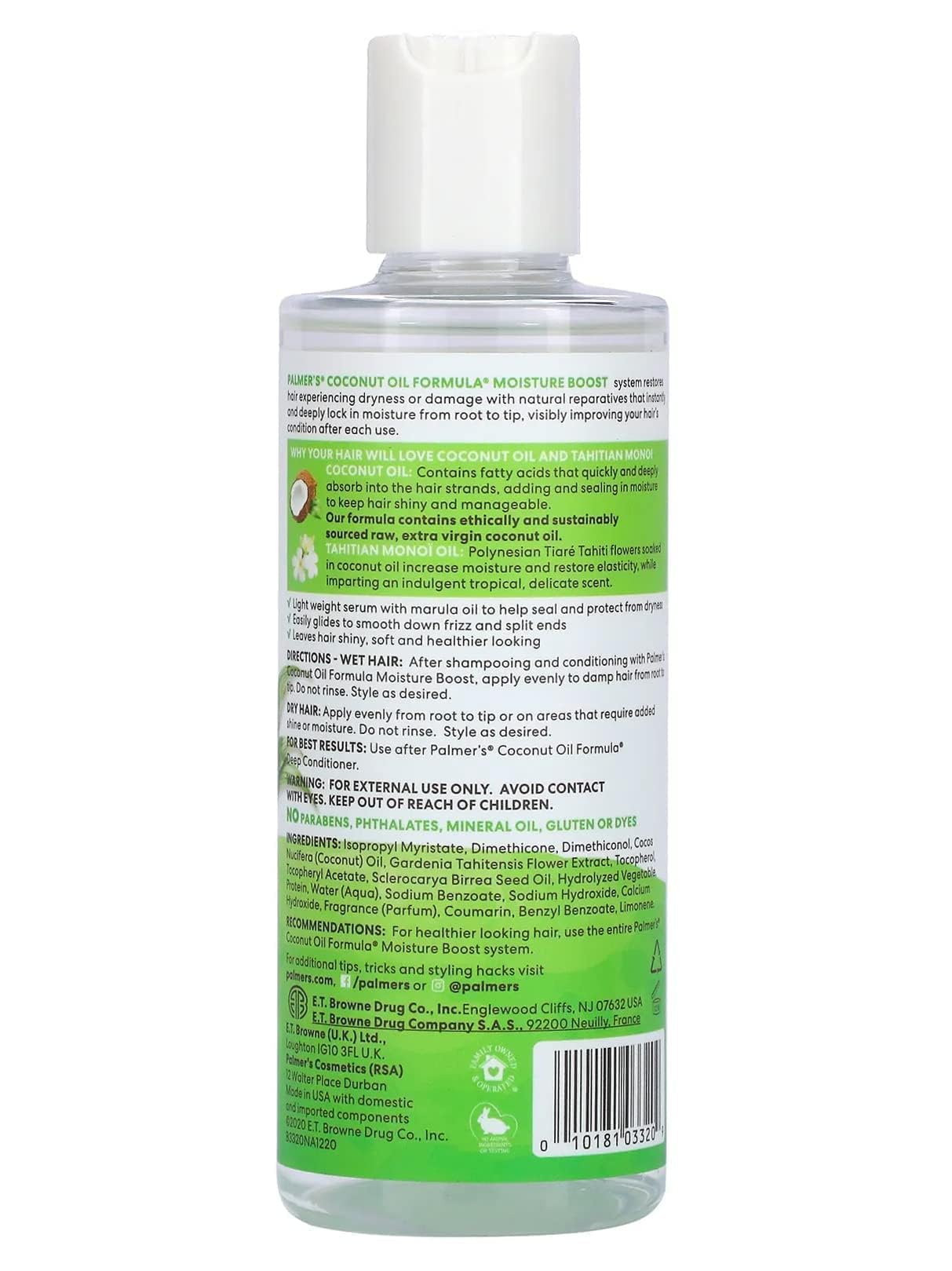 Palmer'S Coconut Oil Formula With Vitamin E Hair Polisher Serum 6 Oz