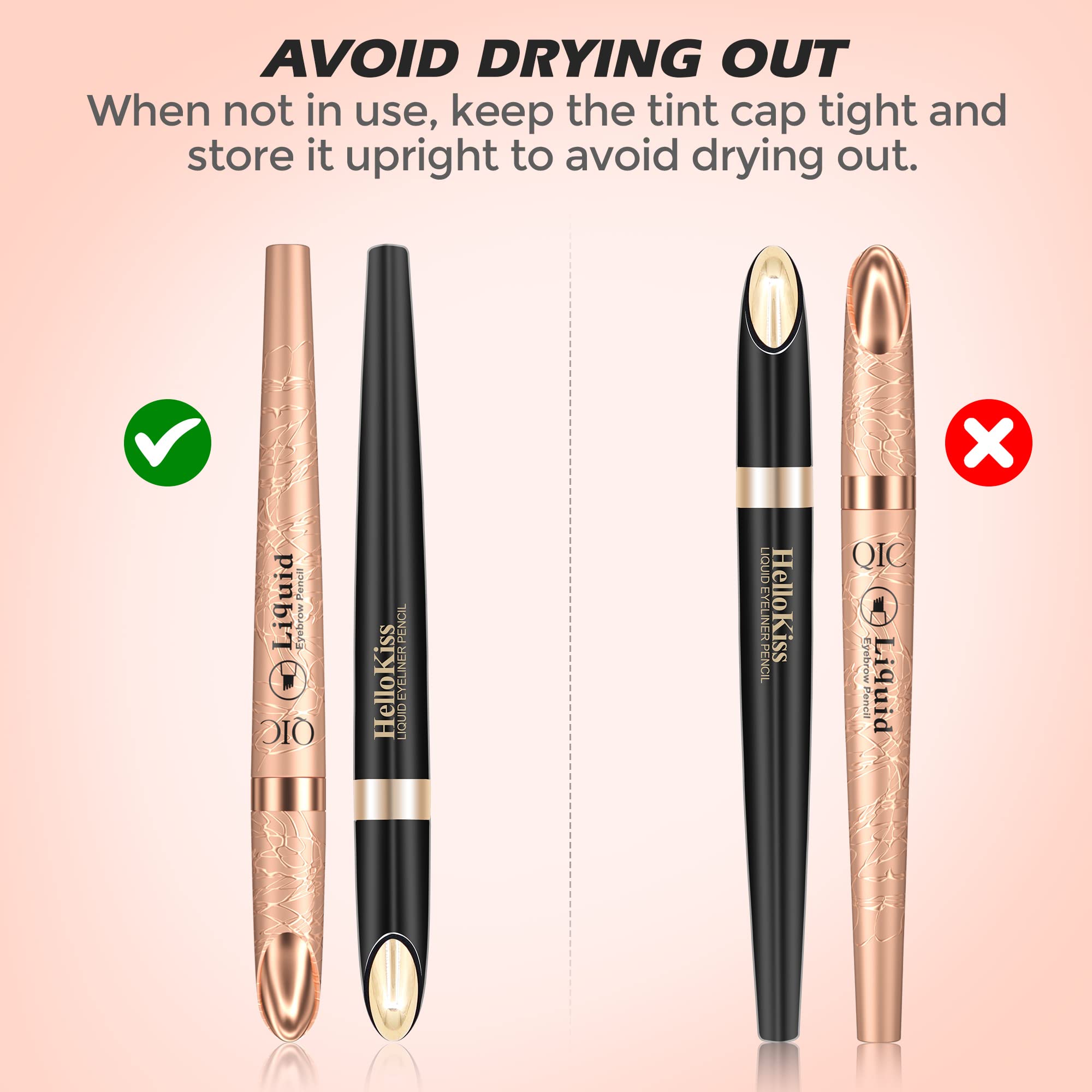 4Pcs Waterproof Eyebrow Pencil & Liquid Eyeliner Pencil, 4 Point Eye Brow Pencils For Women Microblading Pencil For Eyebrows Bro