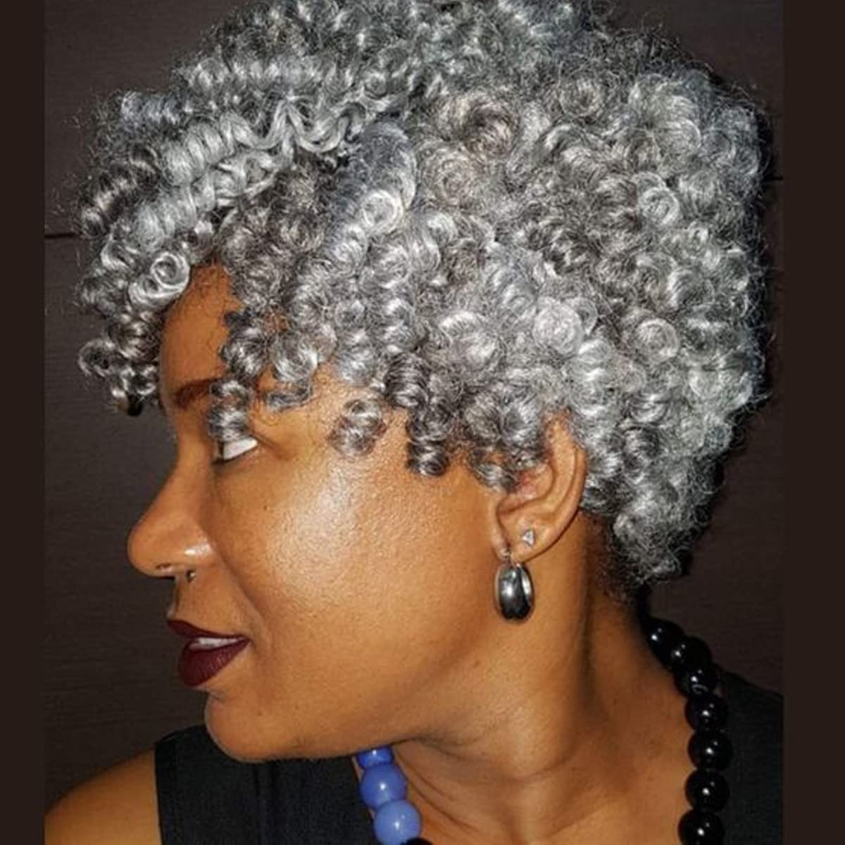Queentas 3 Packs 10inches Short Crochet Saniya Carrie Curl (12mm) Synthetic Hair Extensions Crochet Hair for Black Women (Natura