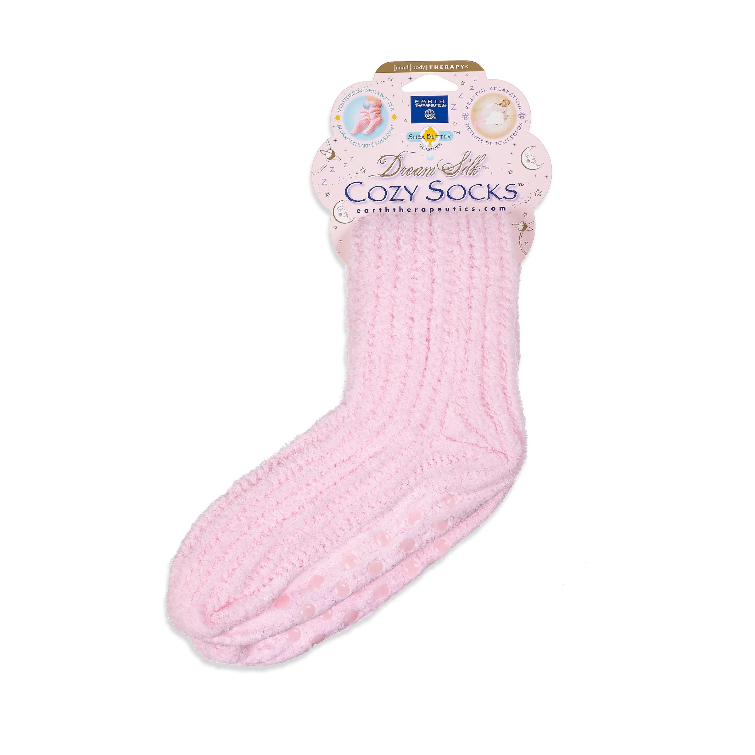 Earth Therapeutics Dream Silk Cozy Socks, Pink