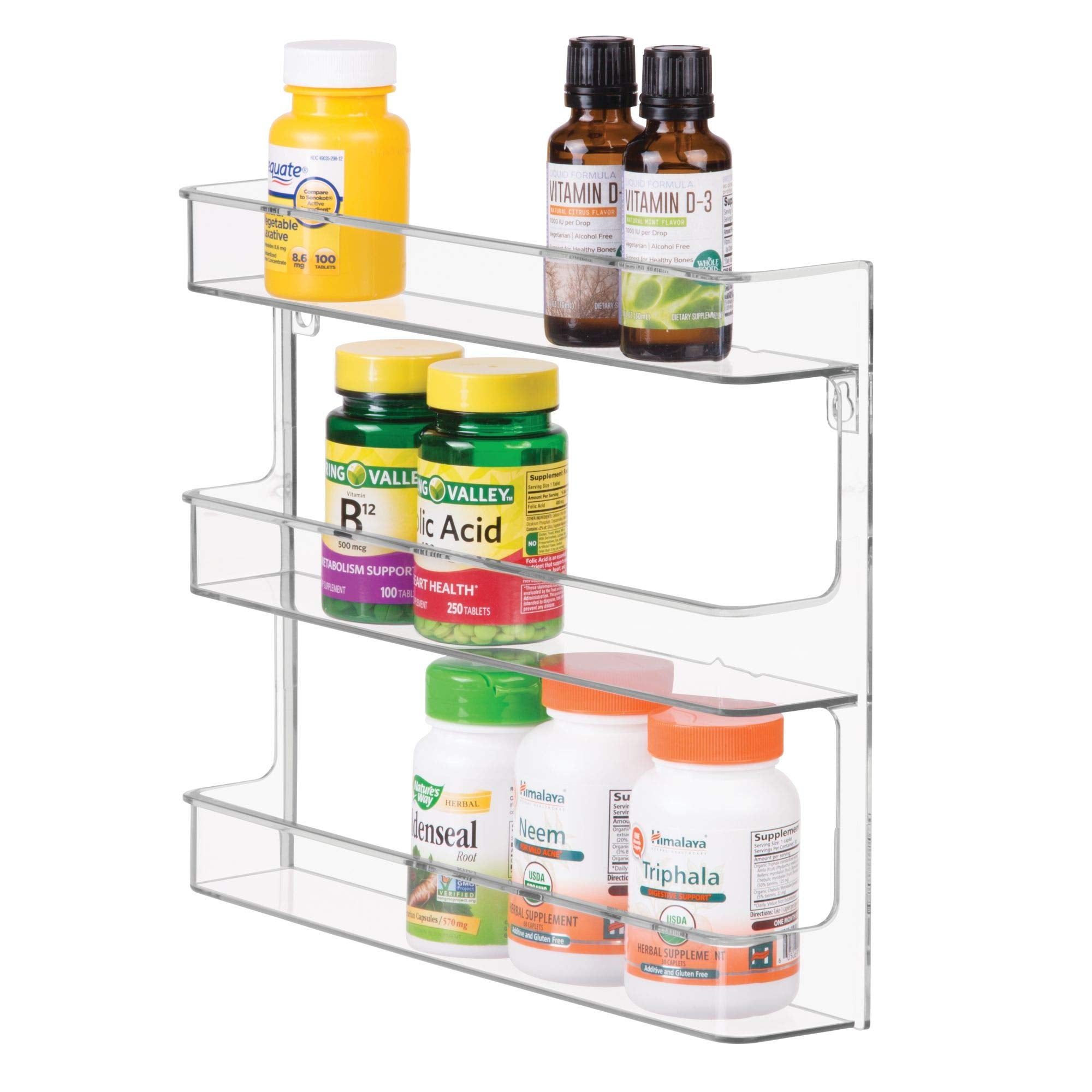 iDesign Hanging Nail Polish & Cosmetics Organizer, The Clarity Collection - 8.78 x 2.02 x 11.07, Clear