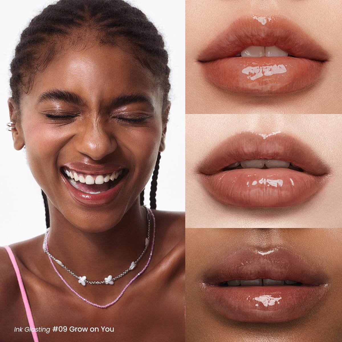 Peripera Ink Glasting Lip Gloss, Non-Sticky, Gloss Shine, 4XL Wand for Easy Application, Korean Lip Gloss, Fuller Looking Lips,