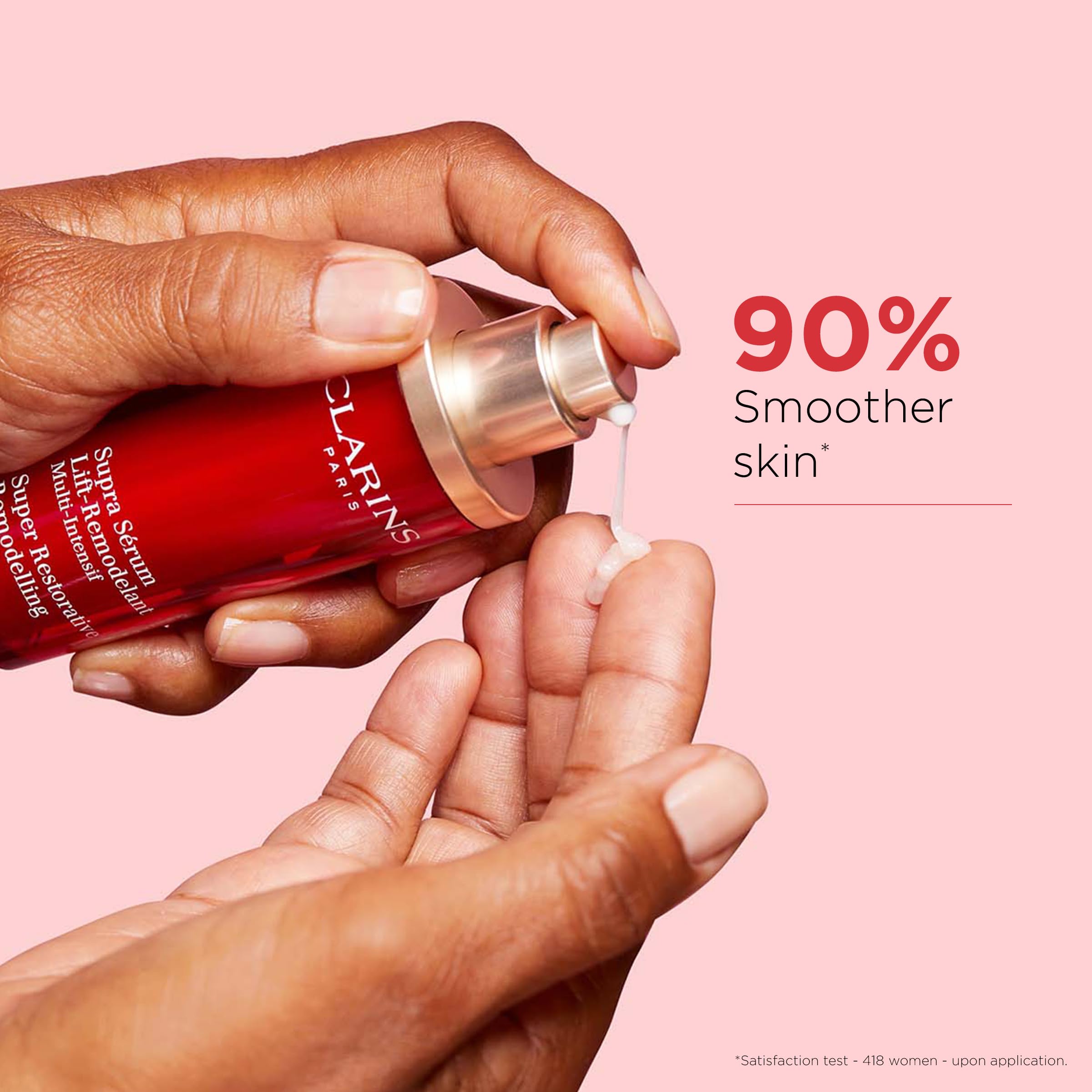Clarins Super Restorative Remodelling Anti-Aging Serum For Mature Skin Weakened By Hormonal Changes  Replenishes,Illuminates And