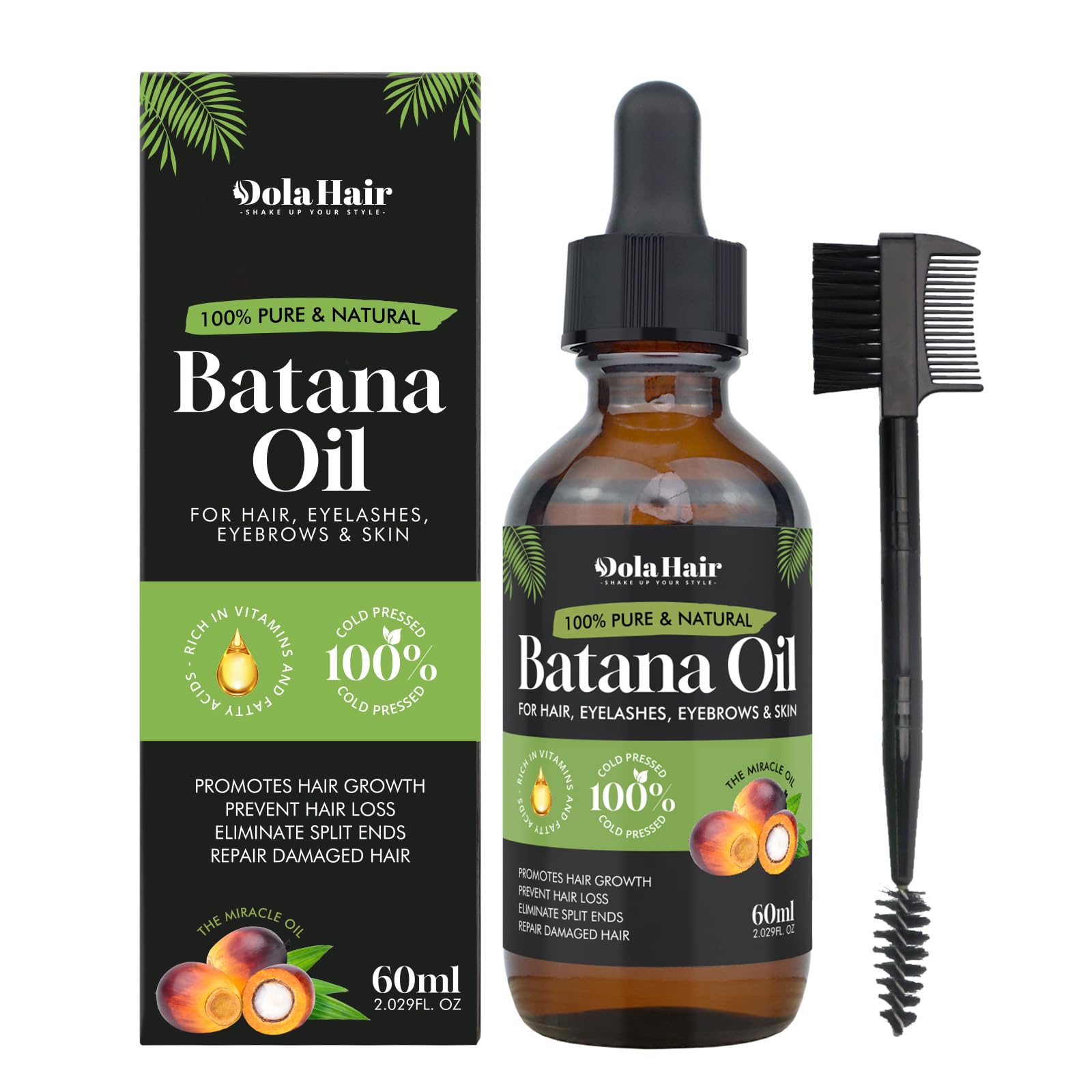 Batana Oil for Hair Growth Organics Pure Batana Hair Oil 100% Natural Batana Oil Nourishes Damaged Hair Natural Hair Growth Oil 