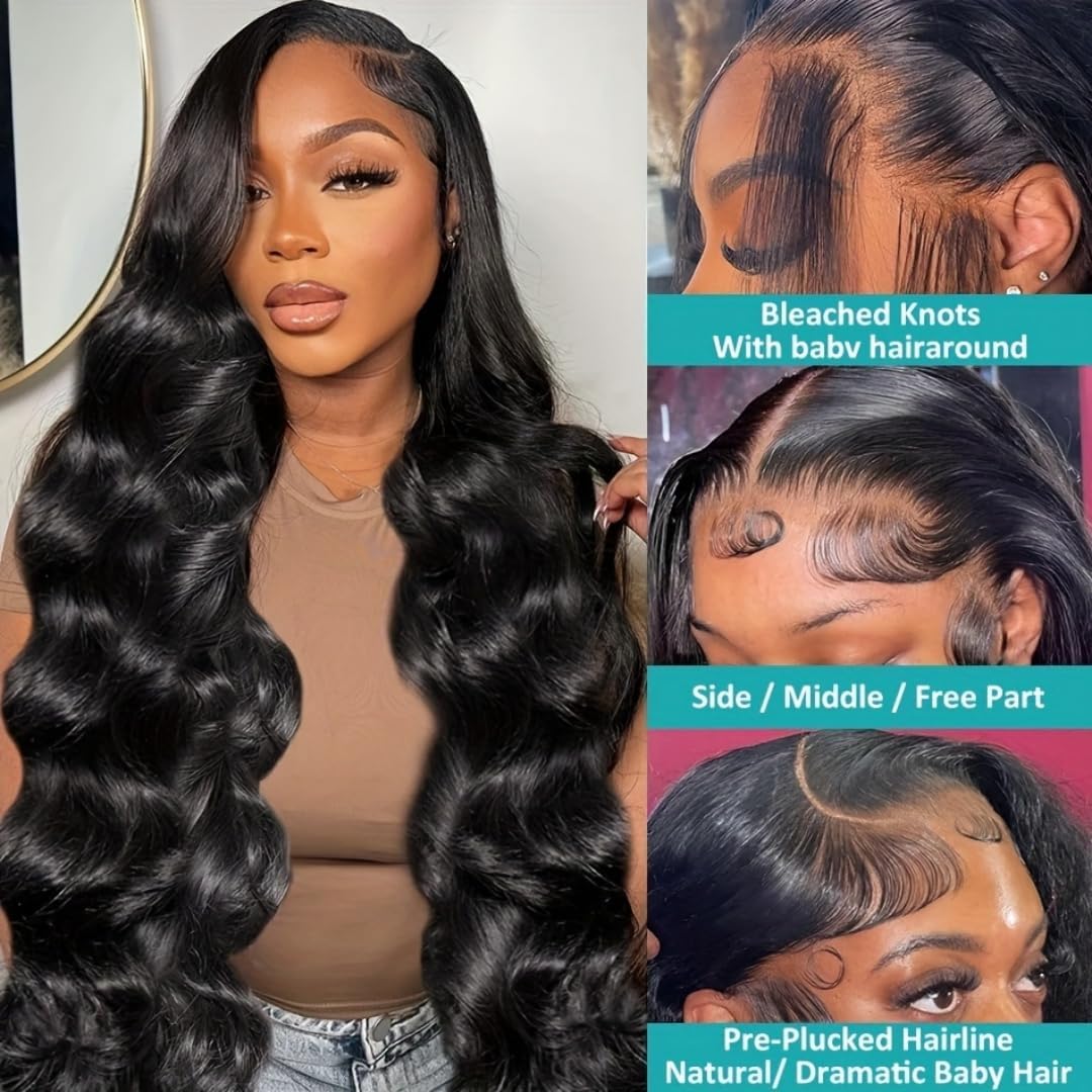 220 Density Hd Lace Frontal Wig 13X6 Lace Front Wigs Human Hair Wigs For Black Women Body Wave Lace Front Wigs Human Hair Pre Pl