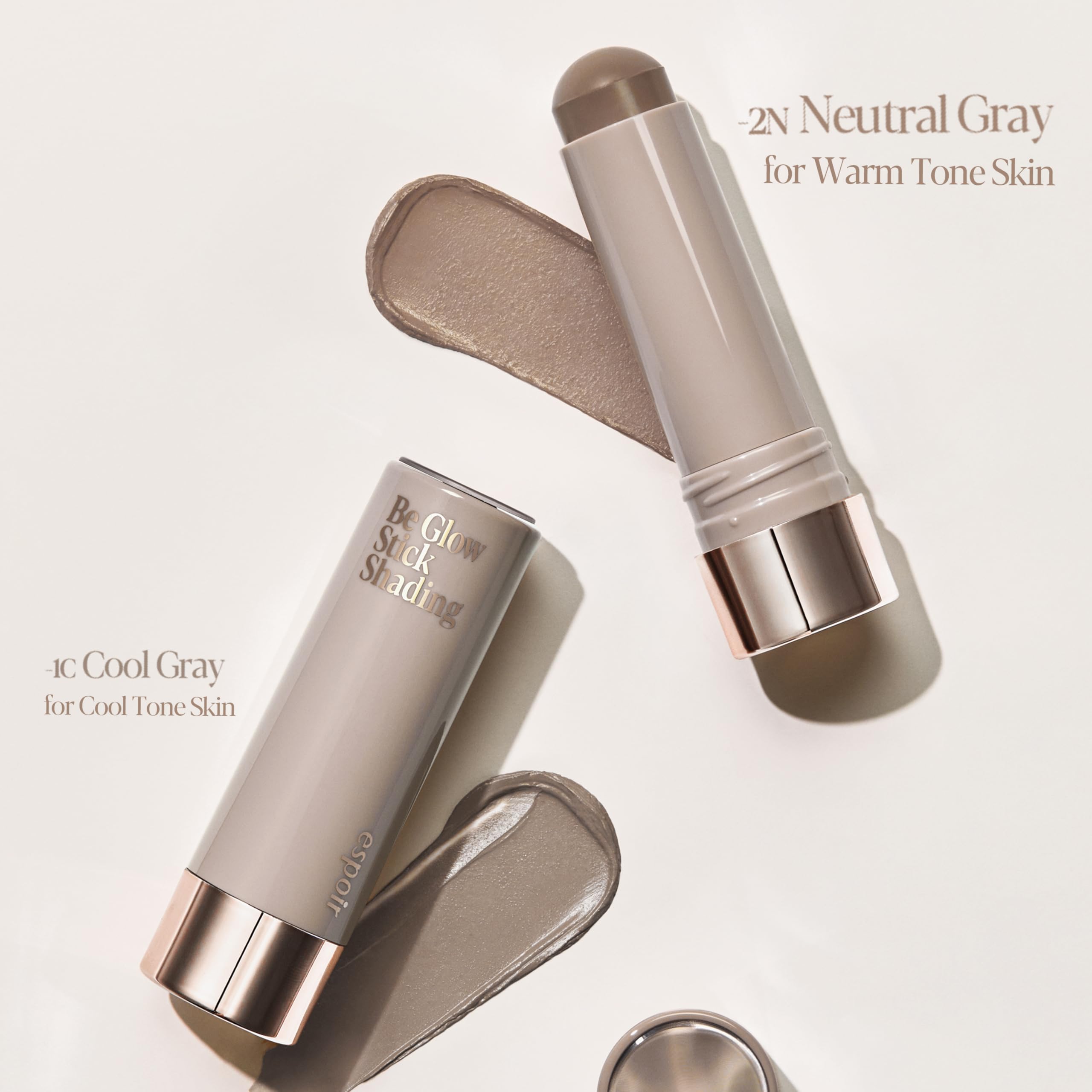 Espoir Be Glow Shading Stick Contour #Neutral Gray Smooth Gliding Face Shaping Makeup  Subtle Contour Color Fo Natural Look On F