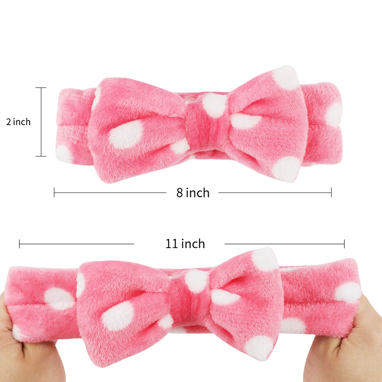 Whavel 6 Pack Spa Headband Makeup Headband Face Wash Headbands Make Up Hair Band Skincare Headbands Shower Head Wraps For Washin